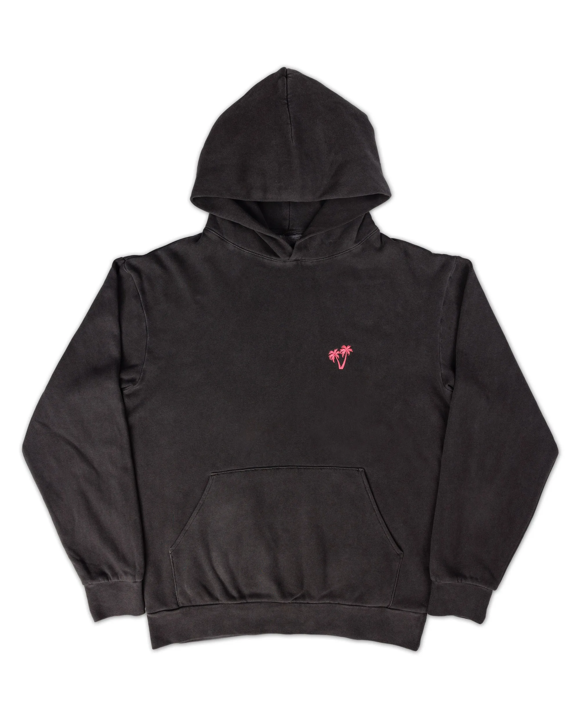 Neon Palms Comfort Hoodie - Charcoal