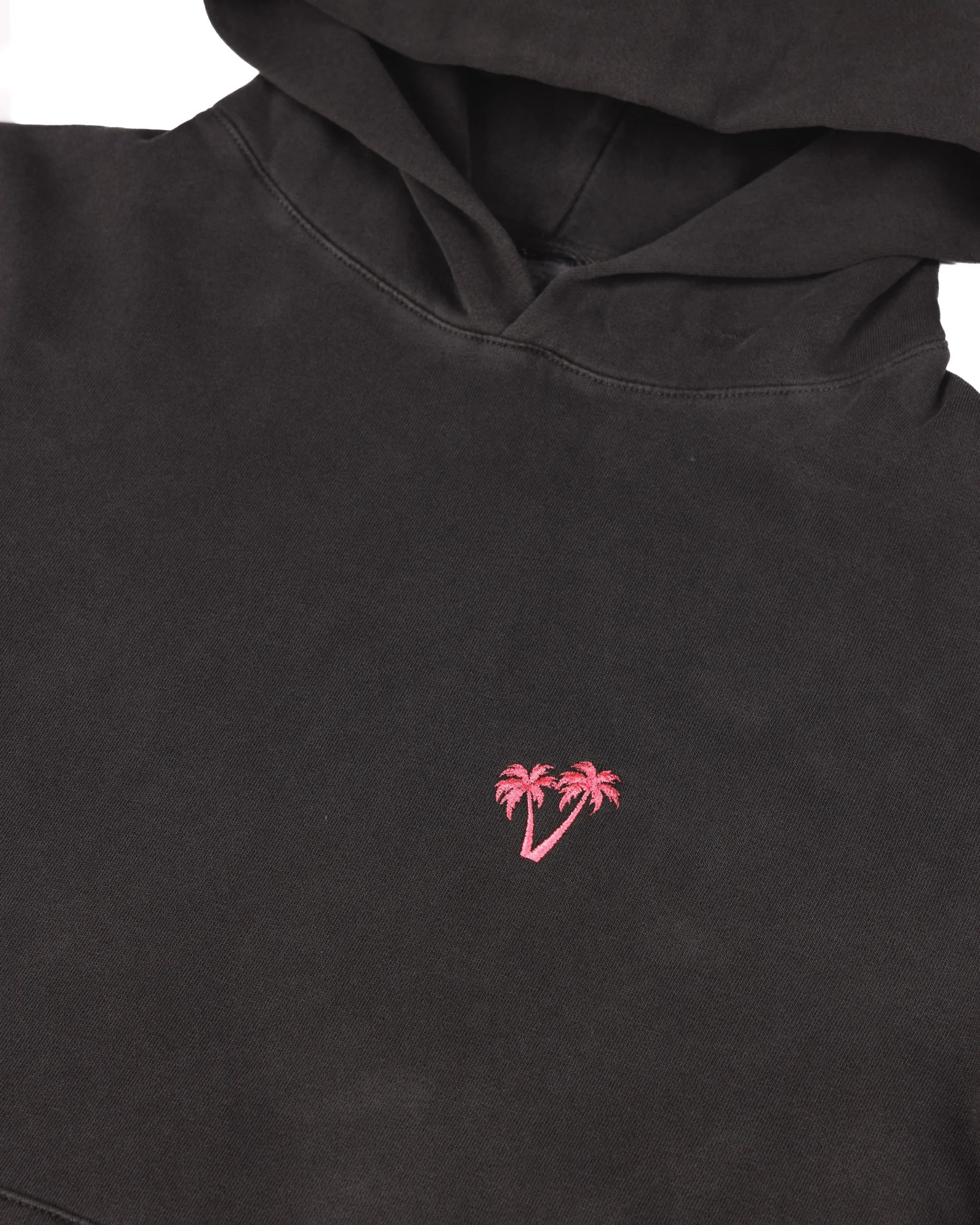 Neon Palms Comfort Hoodie - Charcoal