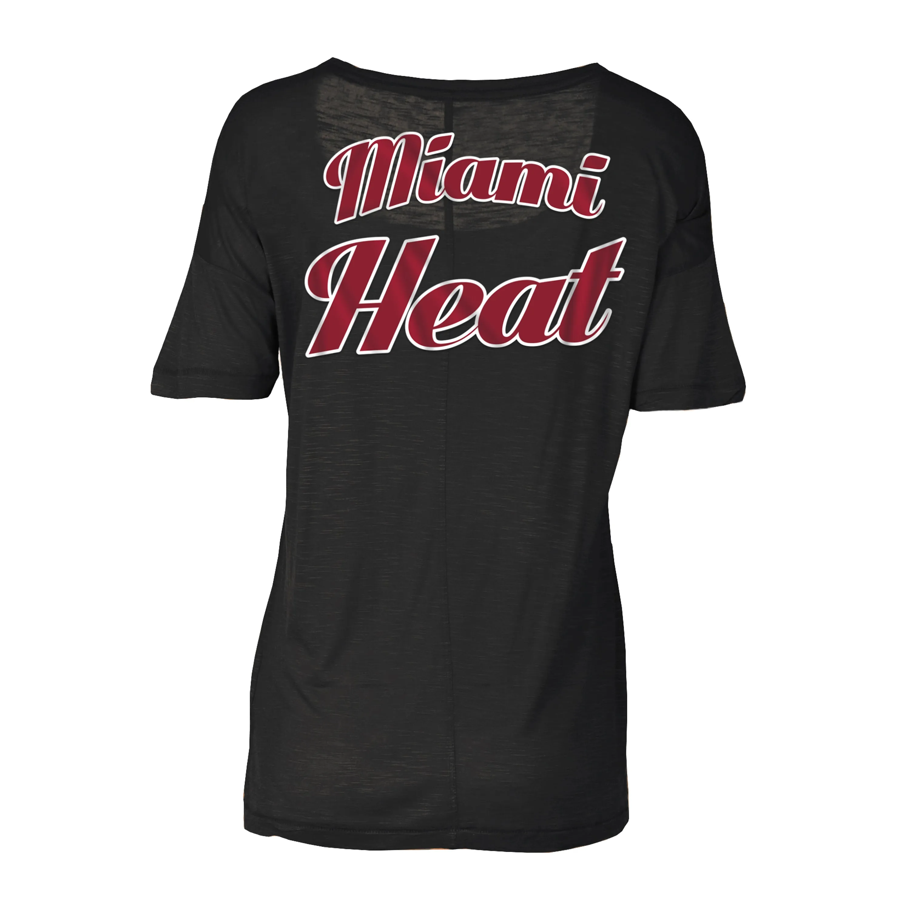 New ERA Miami HEAT Women's Scoop Rayon Tee Black