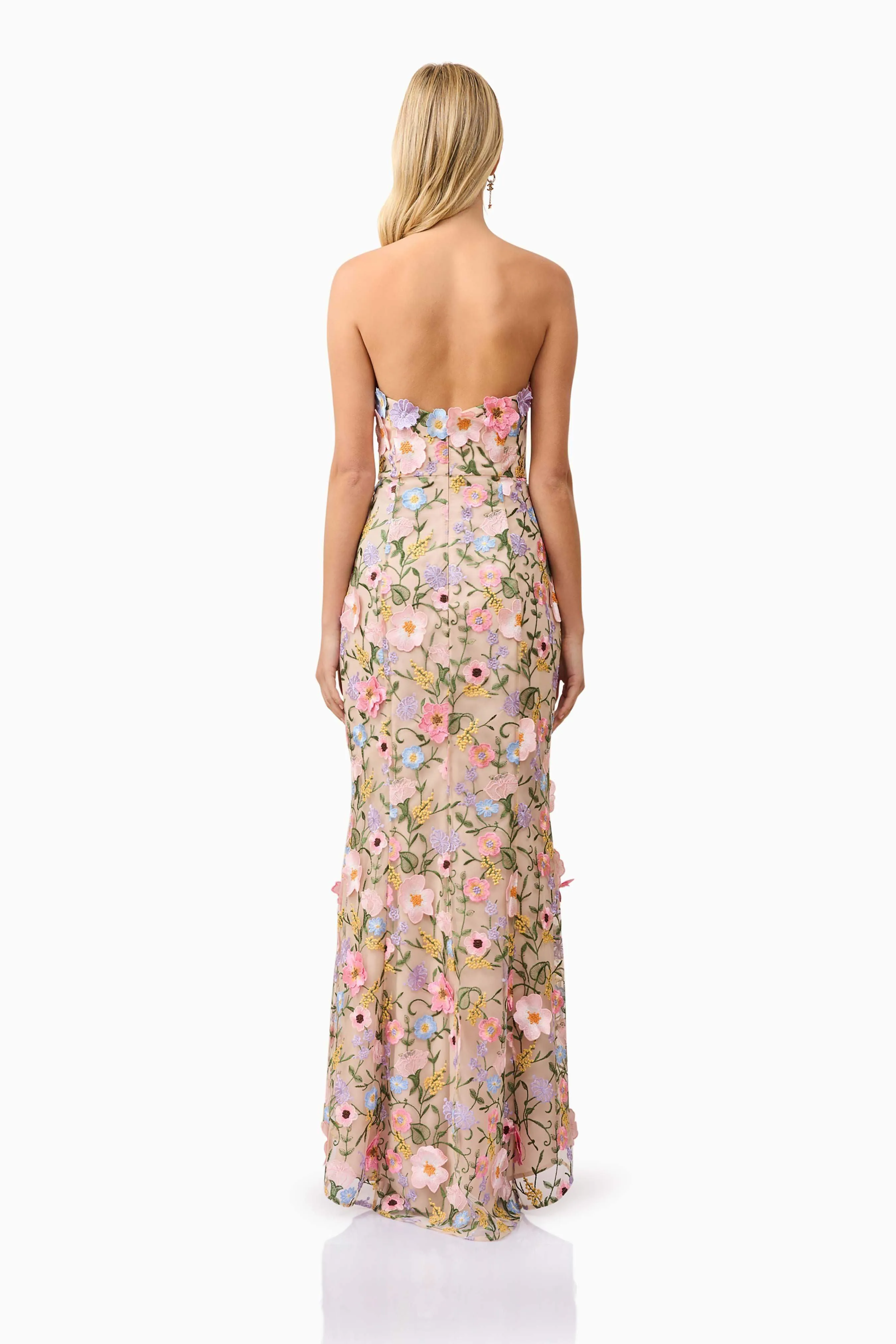Nydia 3D Floral Gown