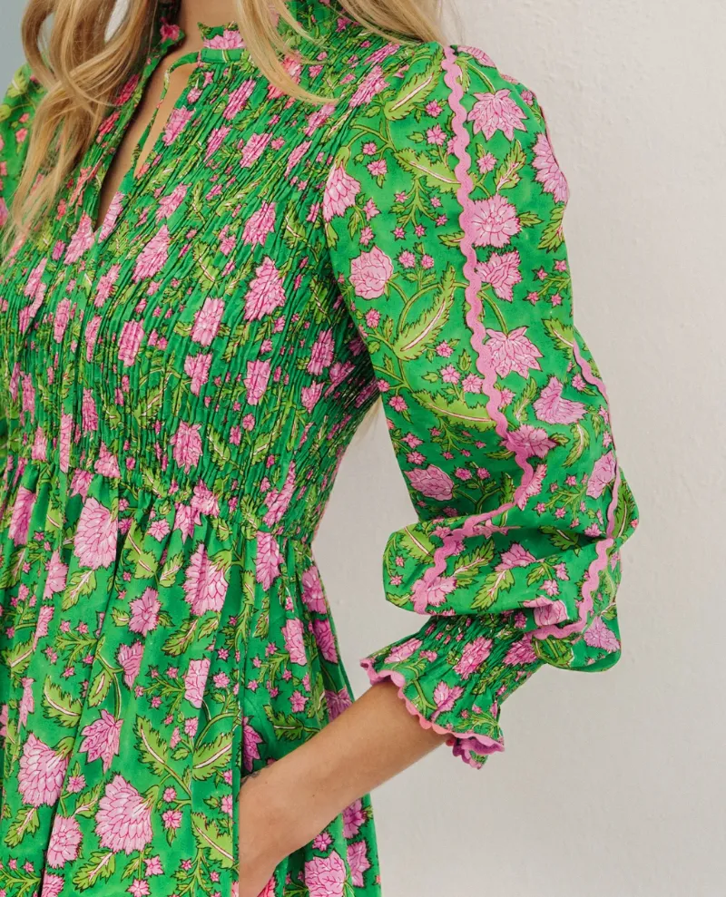 Pink City Prints Izzy Amazonian Jungle Dress