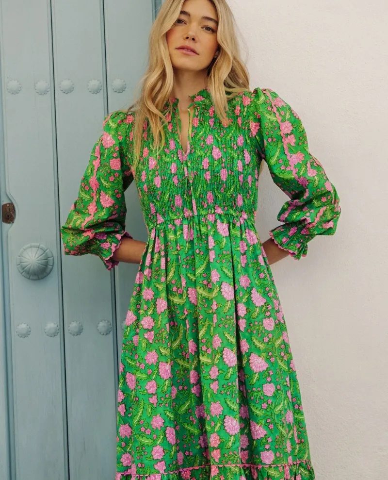 Pink City Prints Izzy Amazonian Jungle Dress