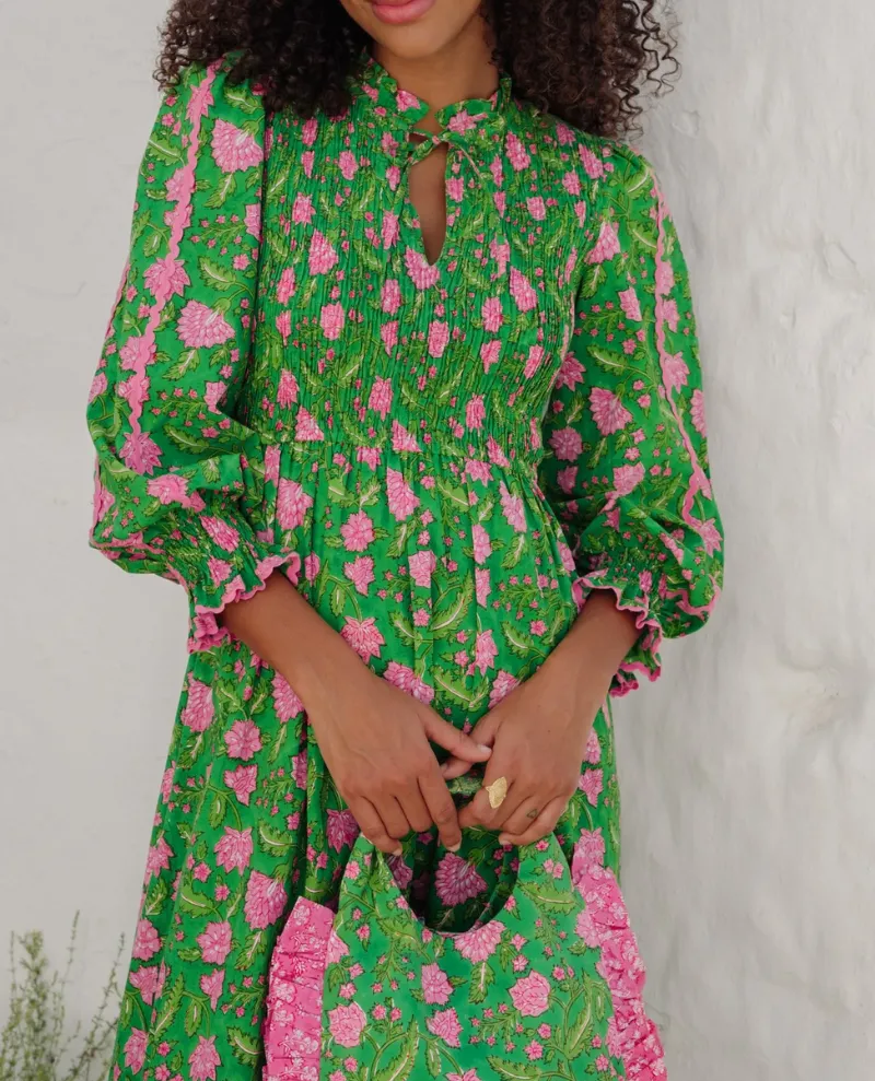 Pink City Prints Izzy Amazonian Jungle Dress