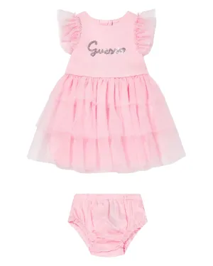 Pink Dress and Satin Bloomer Set (0–18m)