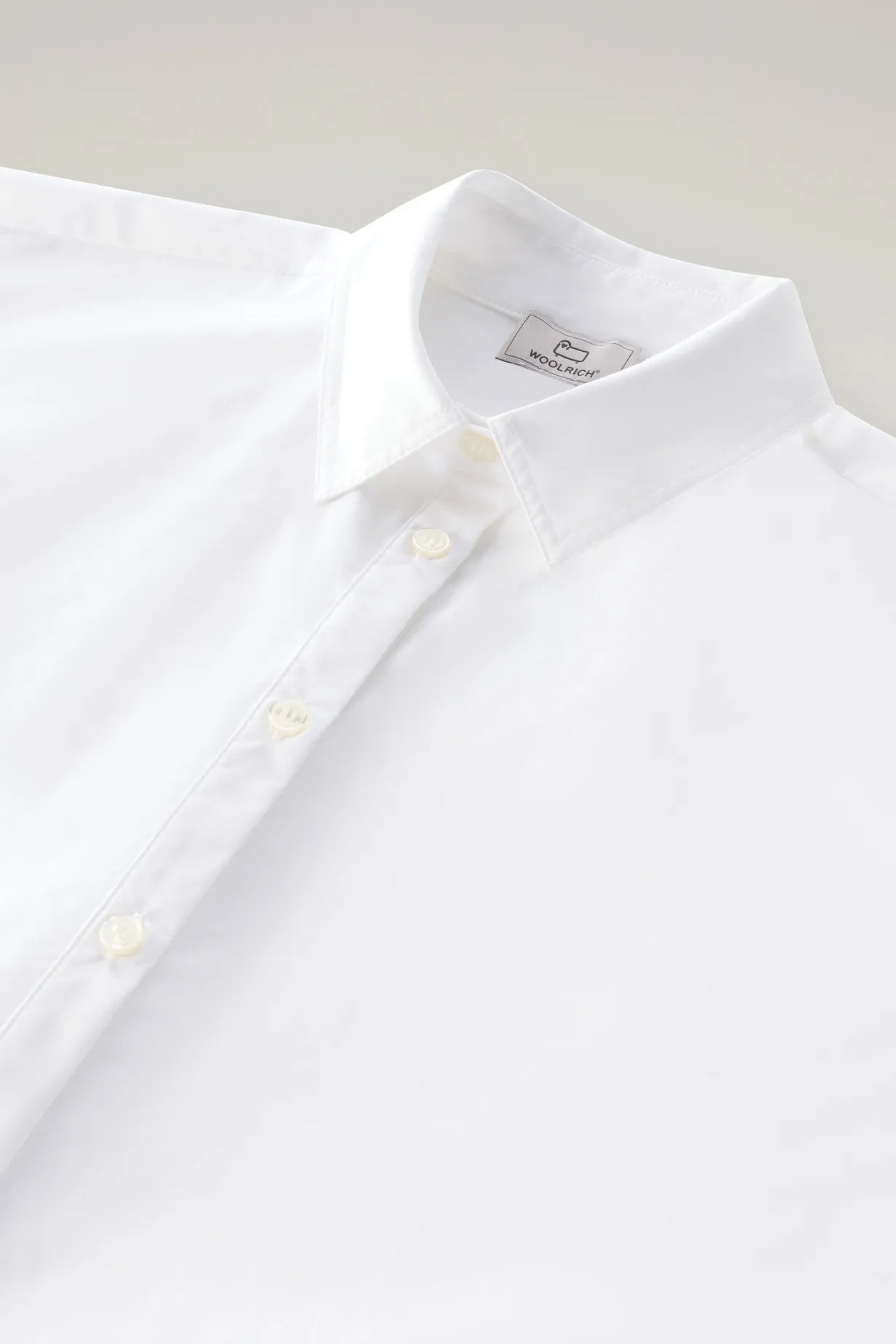 Poplin Blouse In Pure Cotton Poplin Bright White