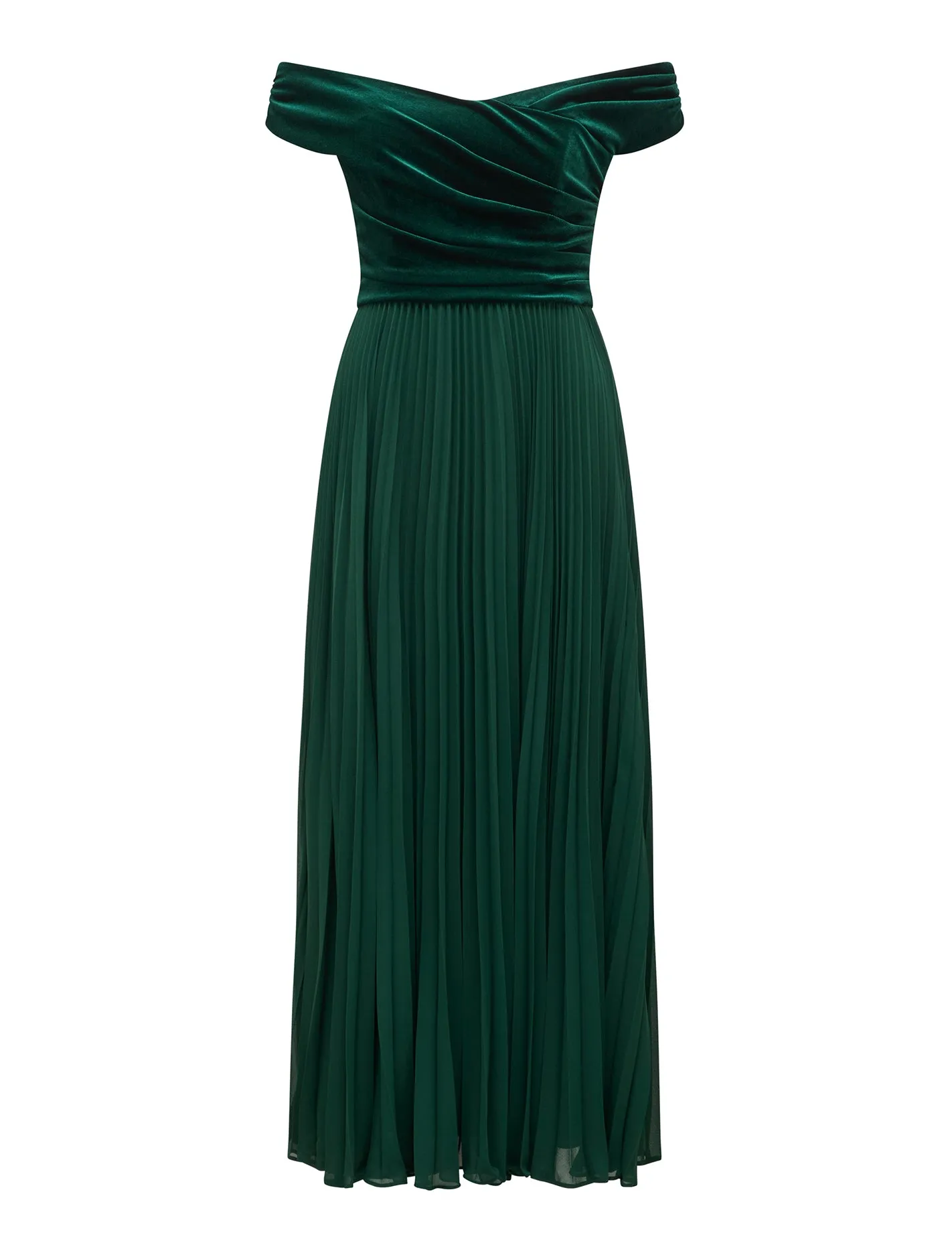 Rebecca Off Shoulder Velvet Dress
