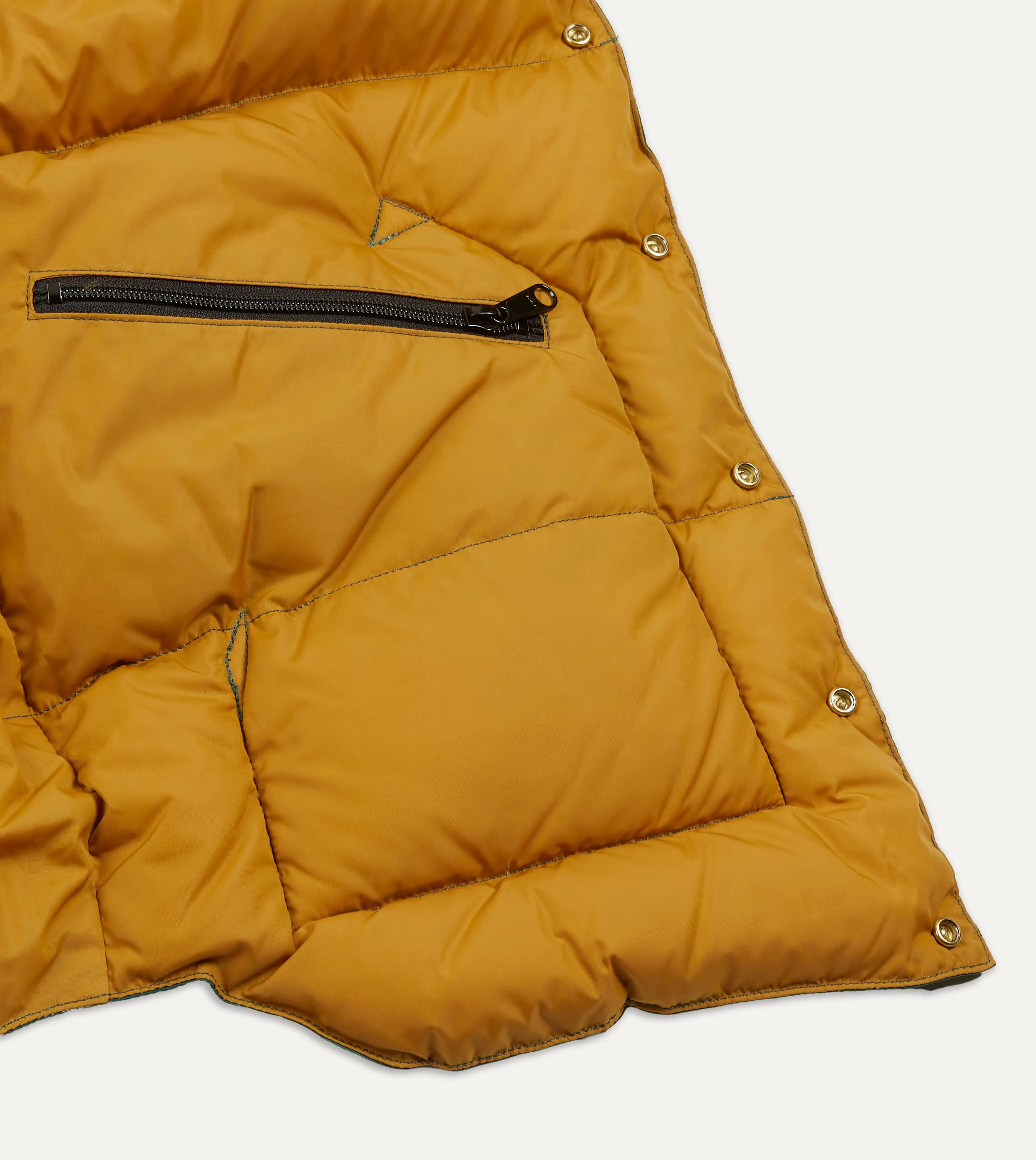 Rocky Mountain Featherbed for Drake's Green Nylon Leather Christy Down Vest