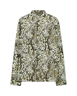Rodney Leopard Printed Long Sleeve Shirt