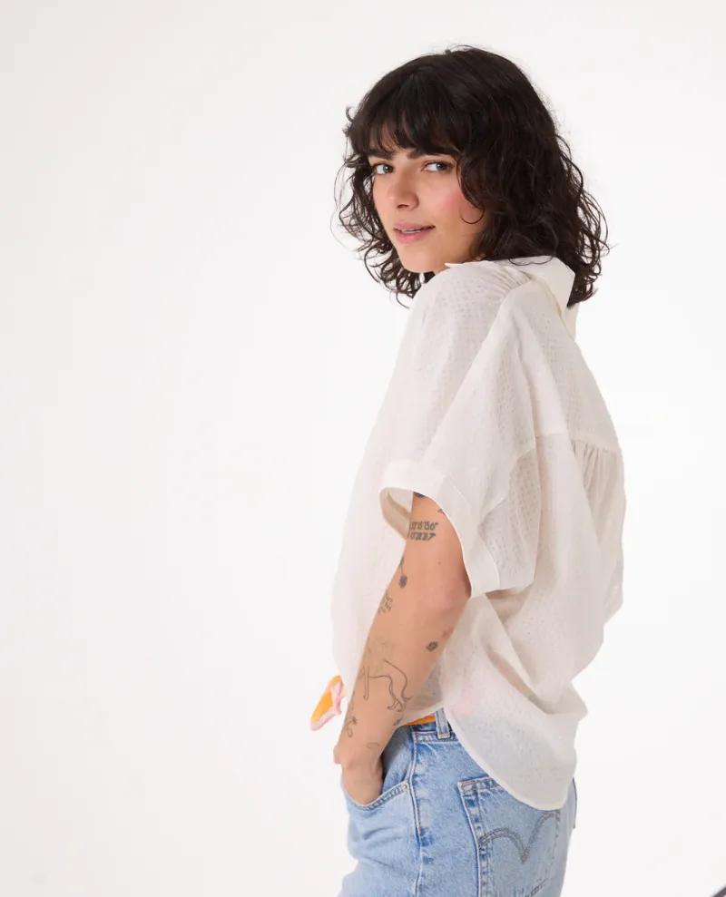 Sacre Coeur Louisa Ecru Check Shirt