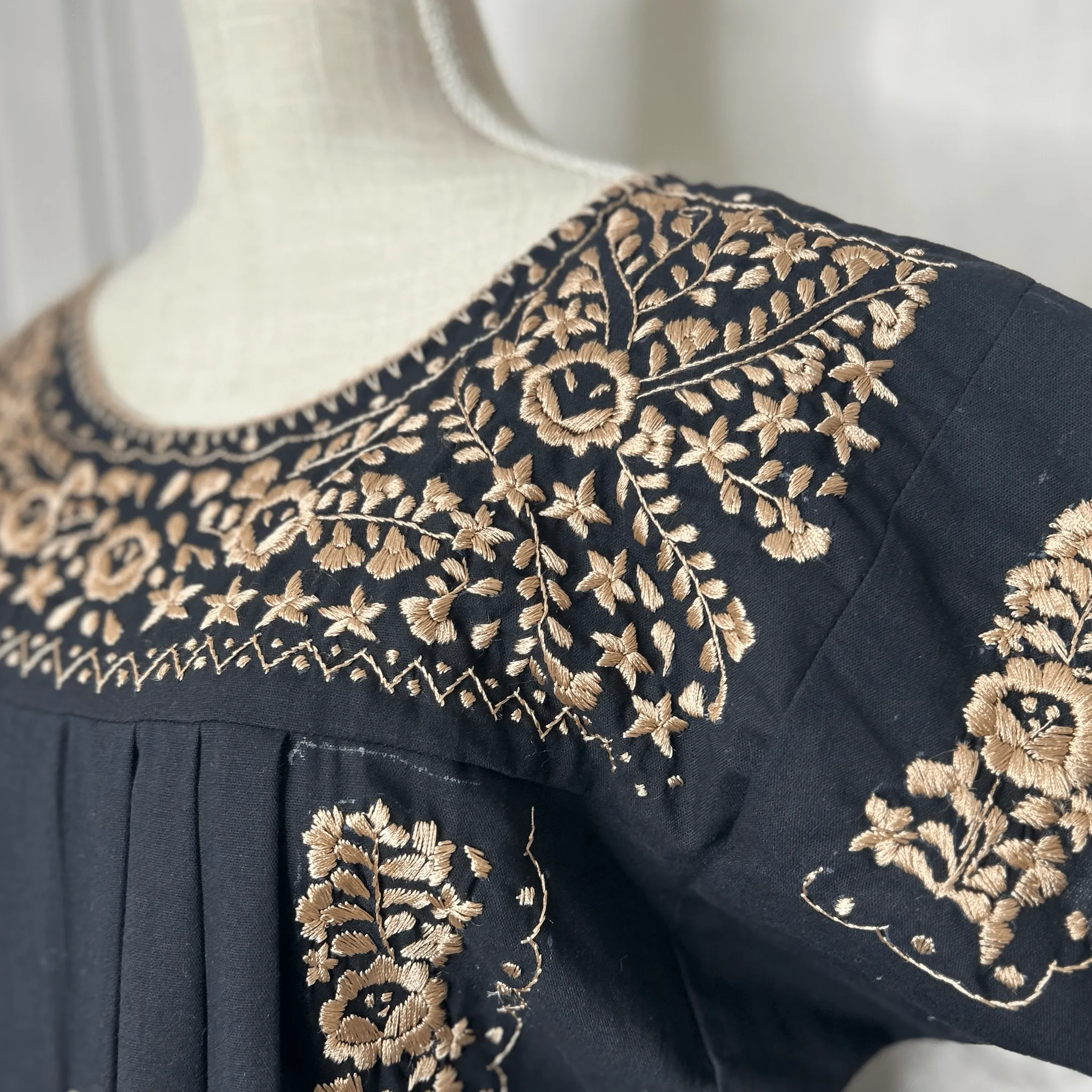 San Antonino Mexican Blouse - Sandrita Gold