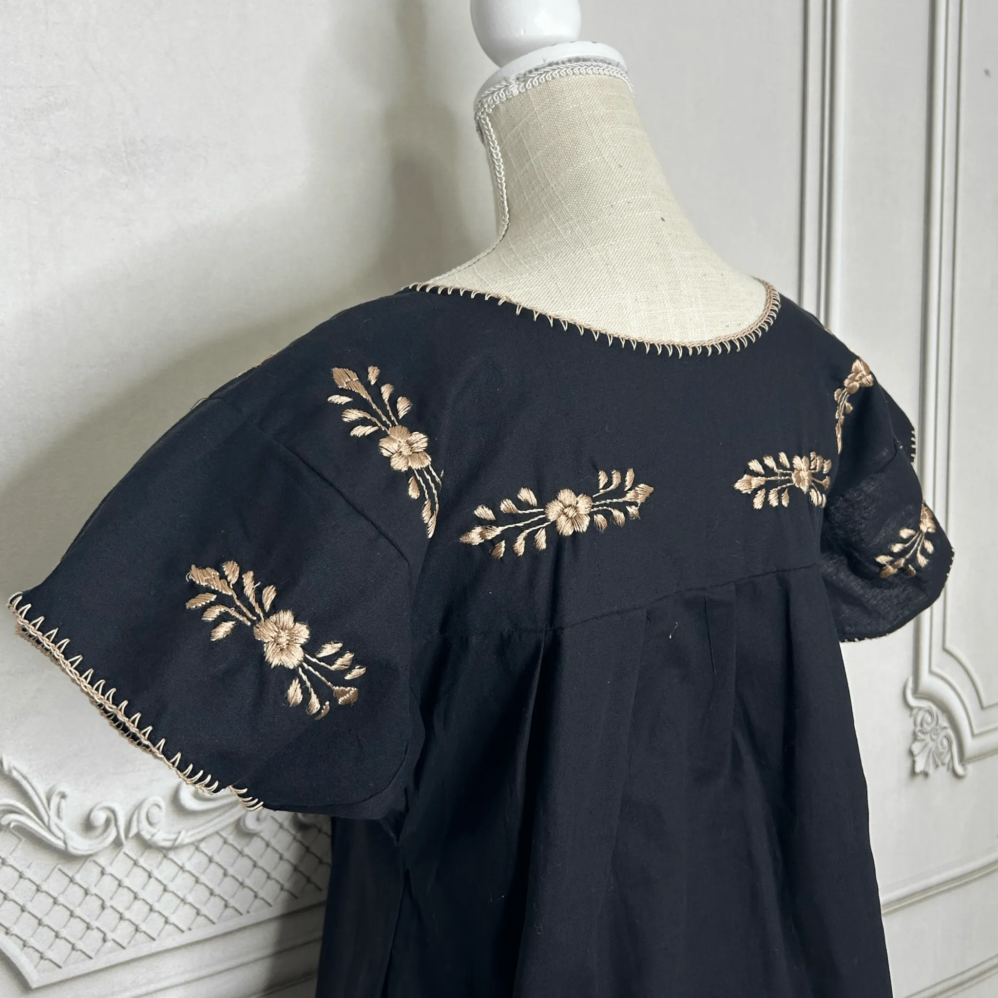 San Antonino Mexican Blouse - Sandrita Gold