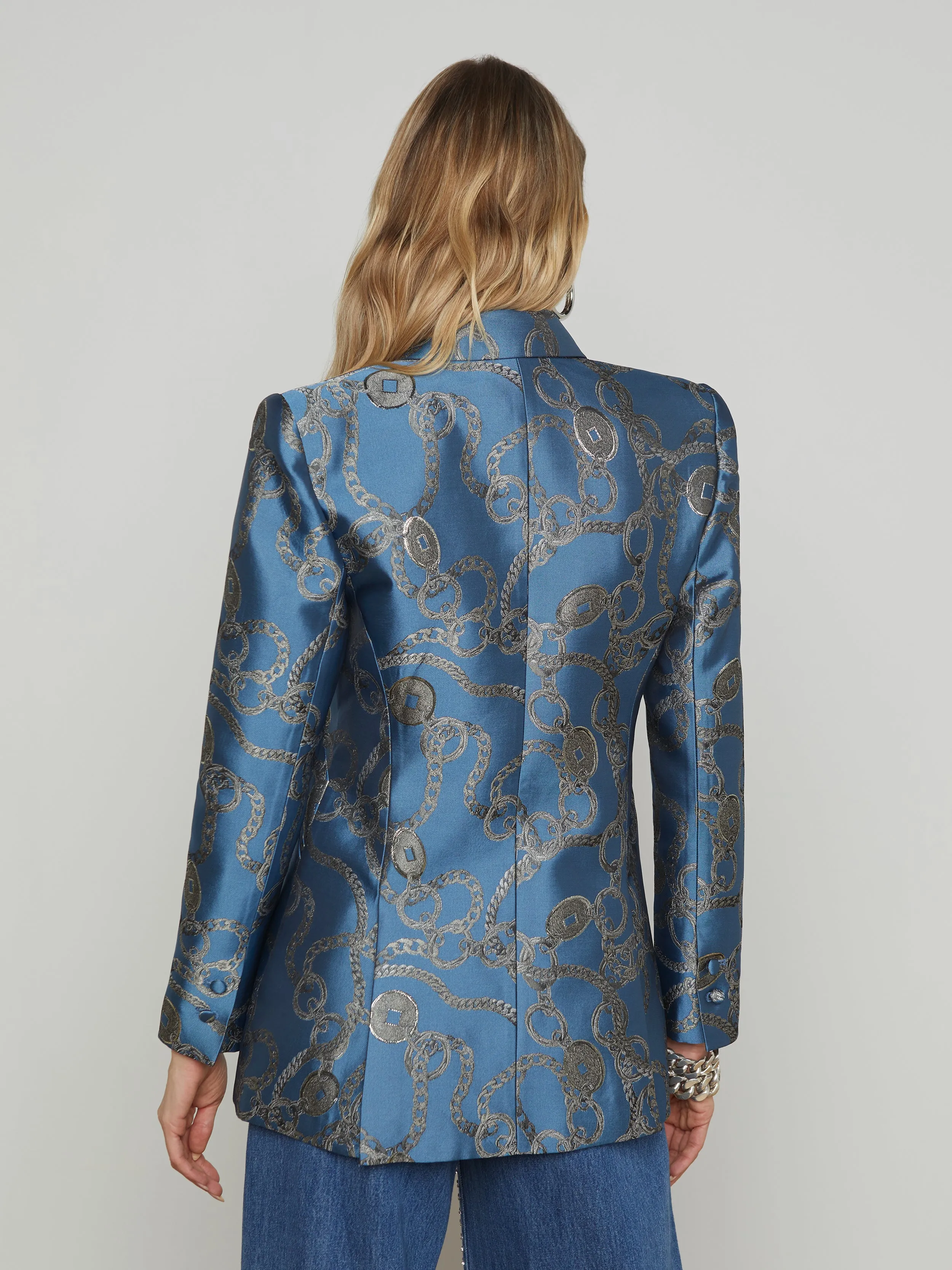 Sheila Longline Jacquard Blazer