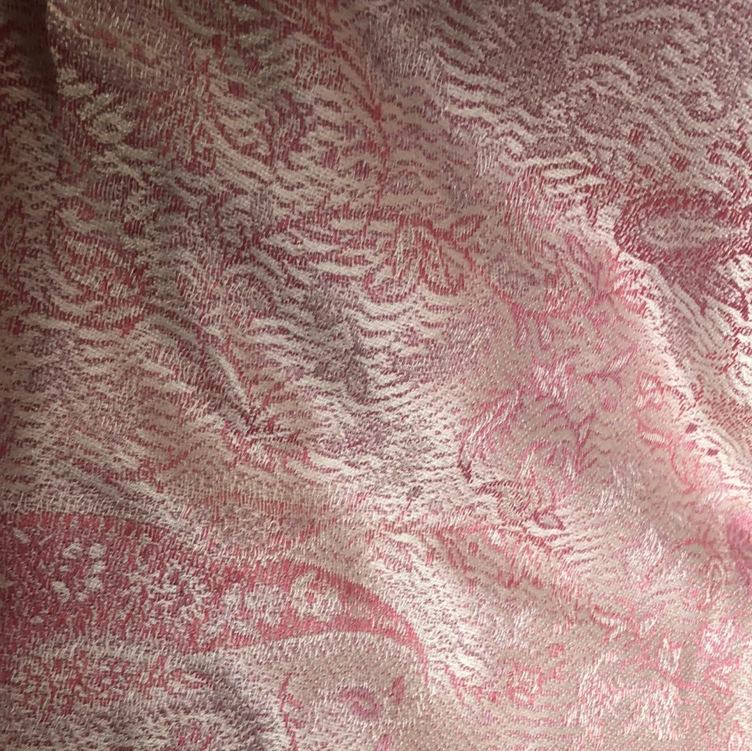 Silk jacquard loomed shawl