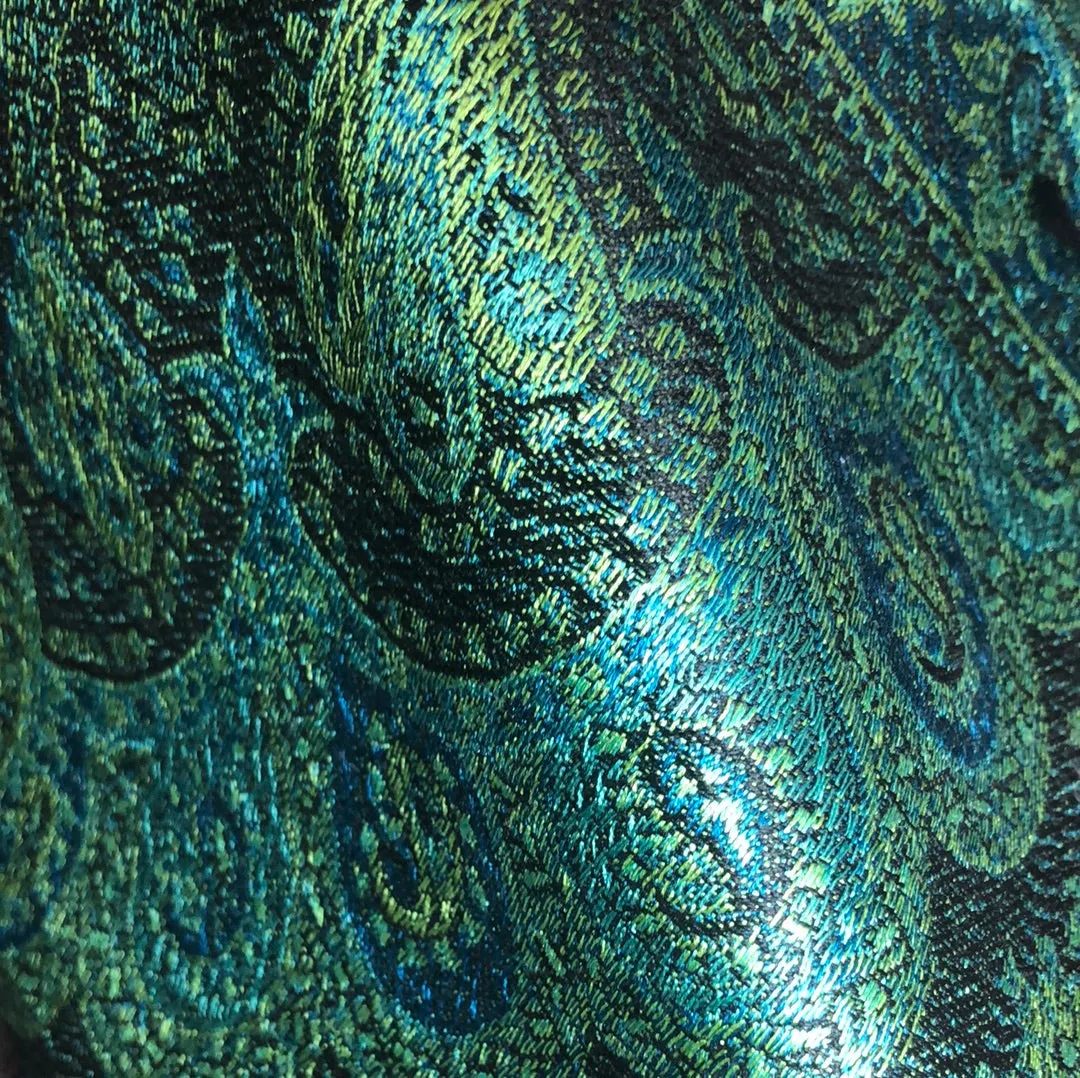 Silk jacquard loomed shawl