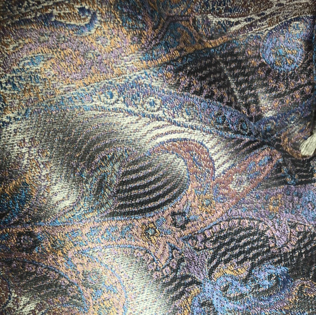 Silk jacquard loomed shawl