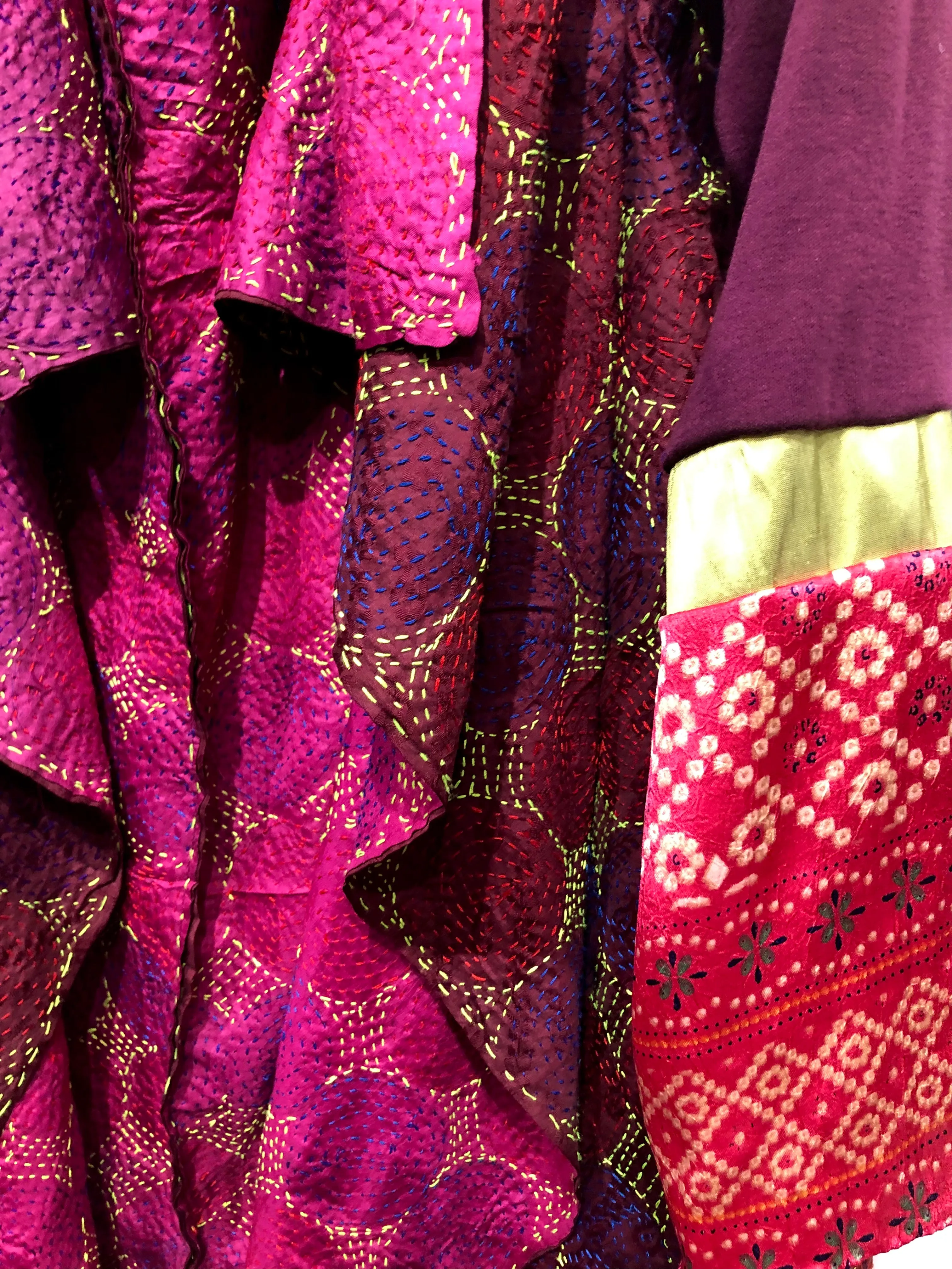 Silk kantha Jacket