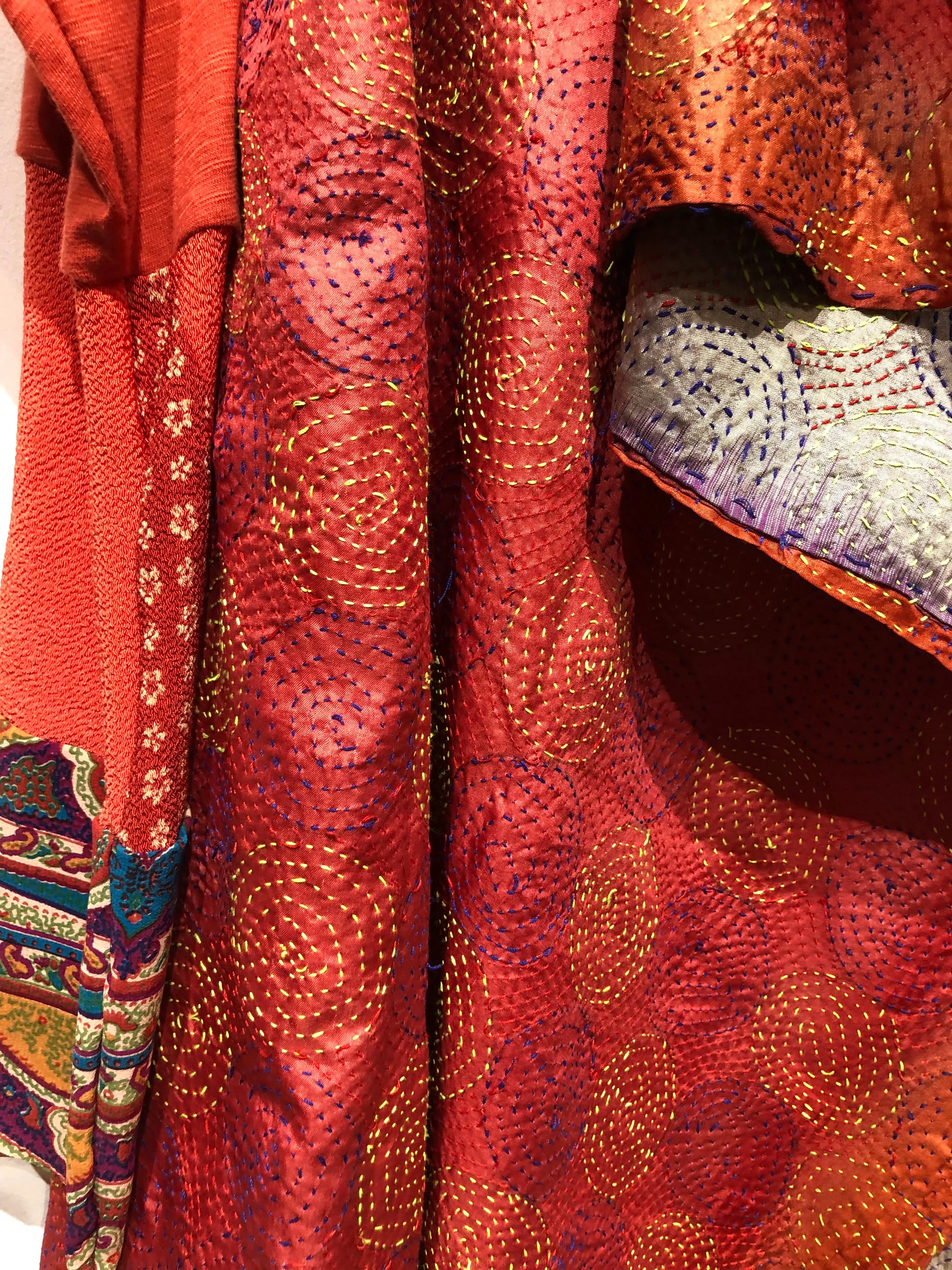 Silk kantha Jacket