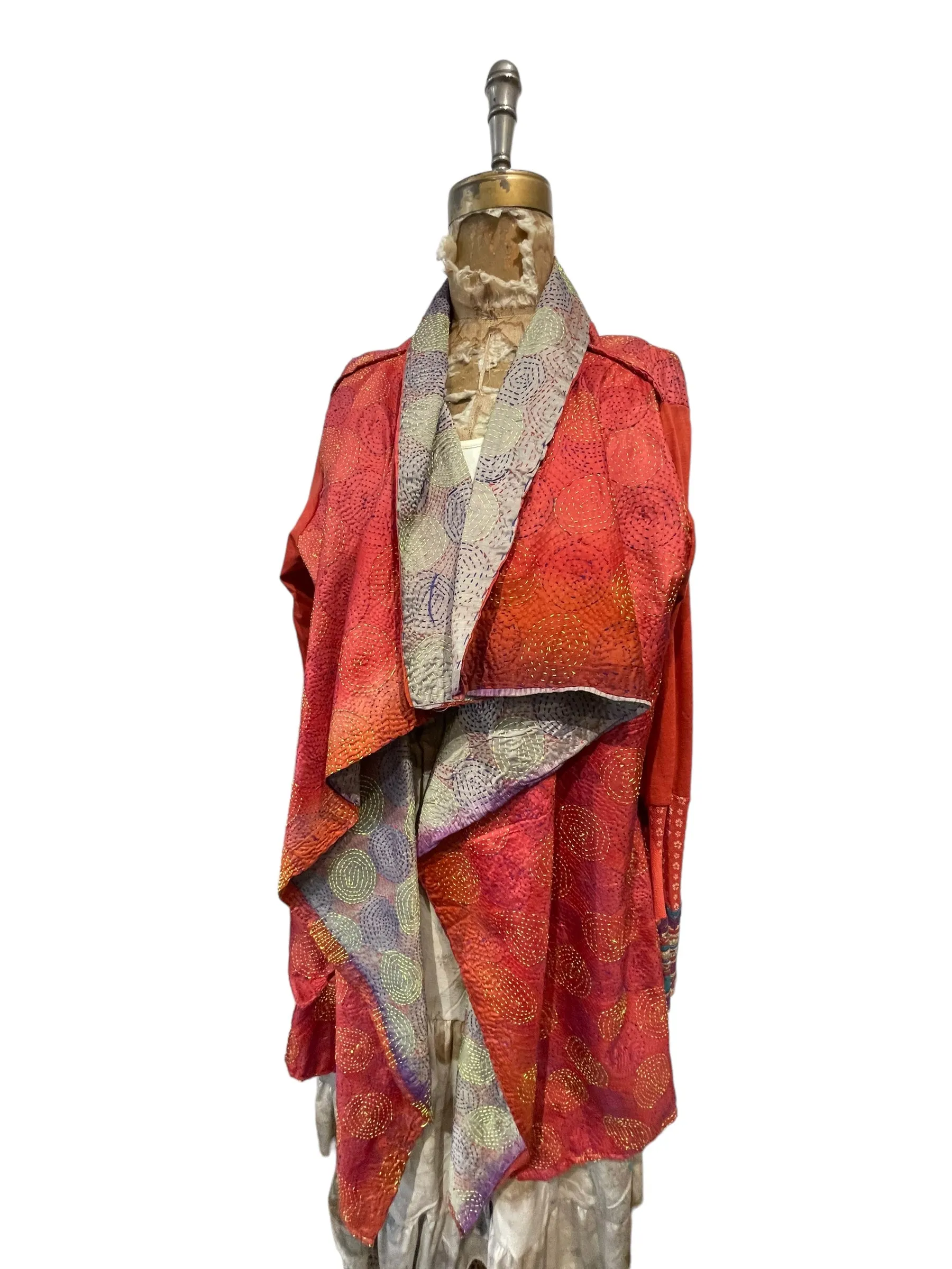Silk kantha Jacket
