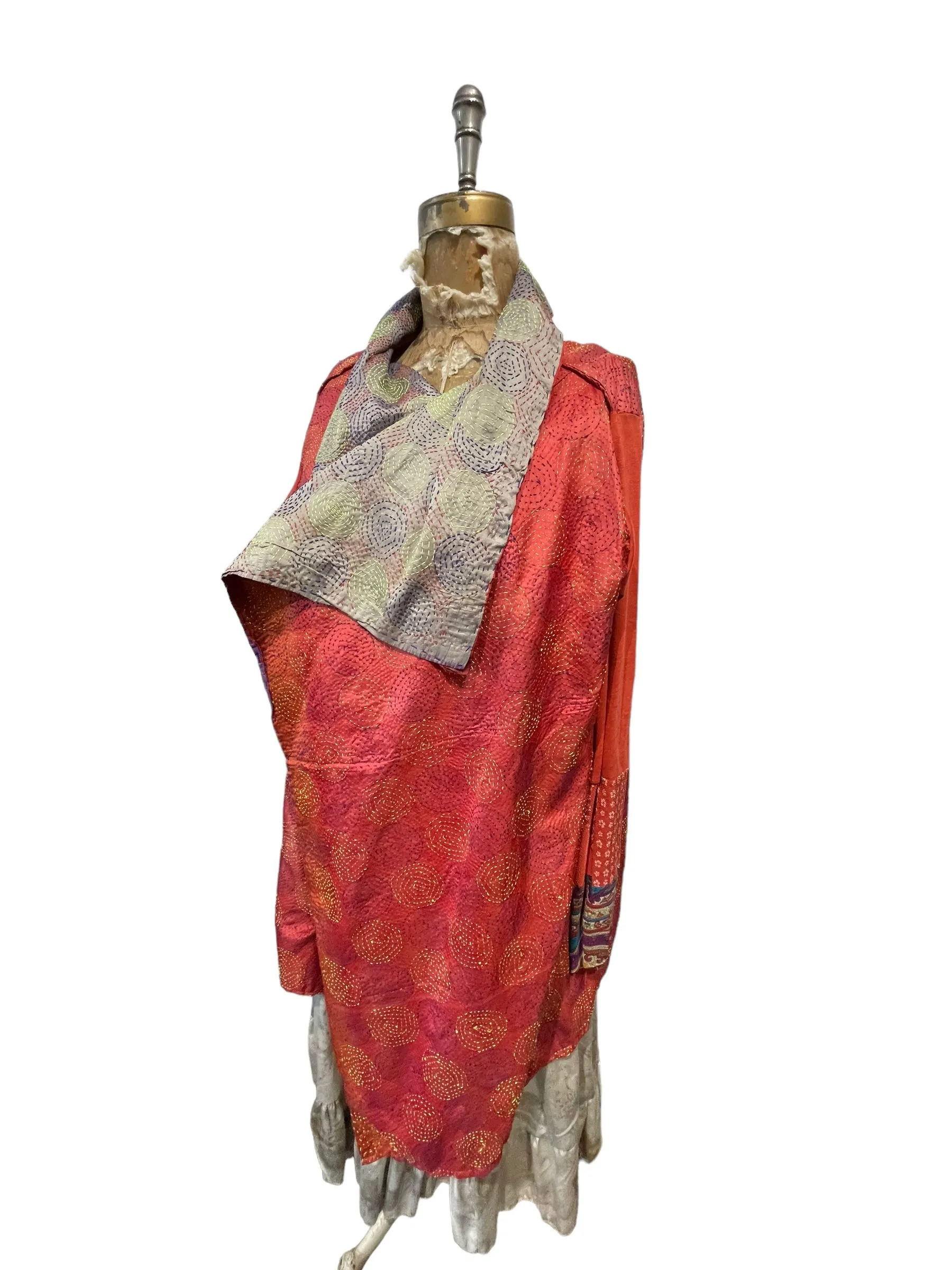 Silk kantha Jacket