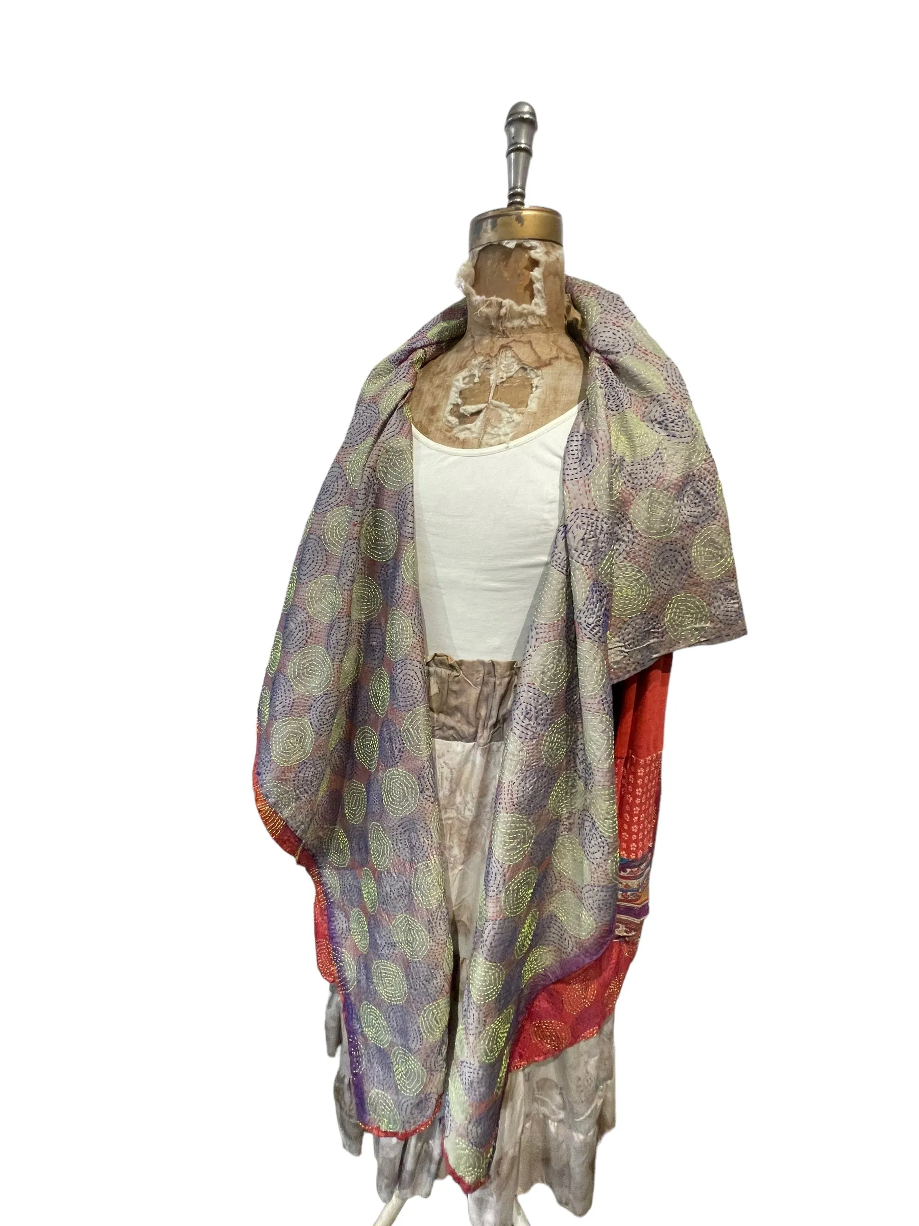 Silk kantha Jacket