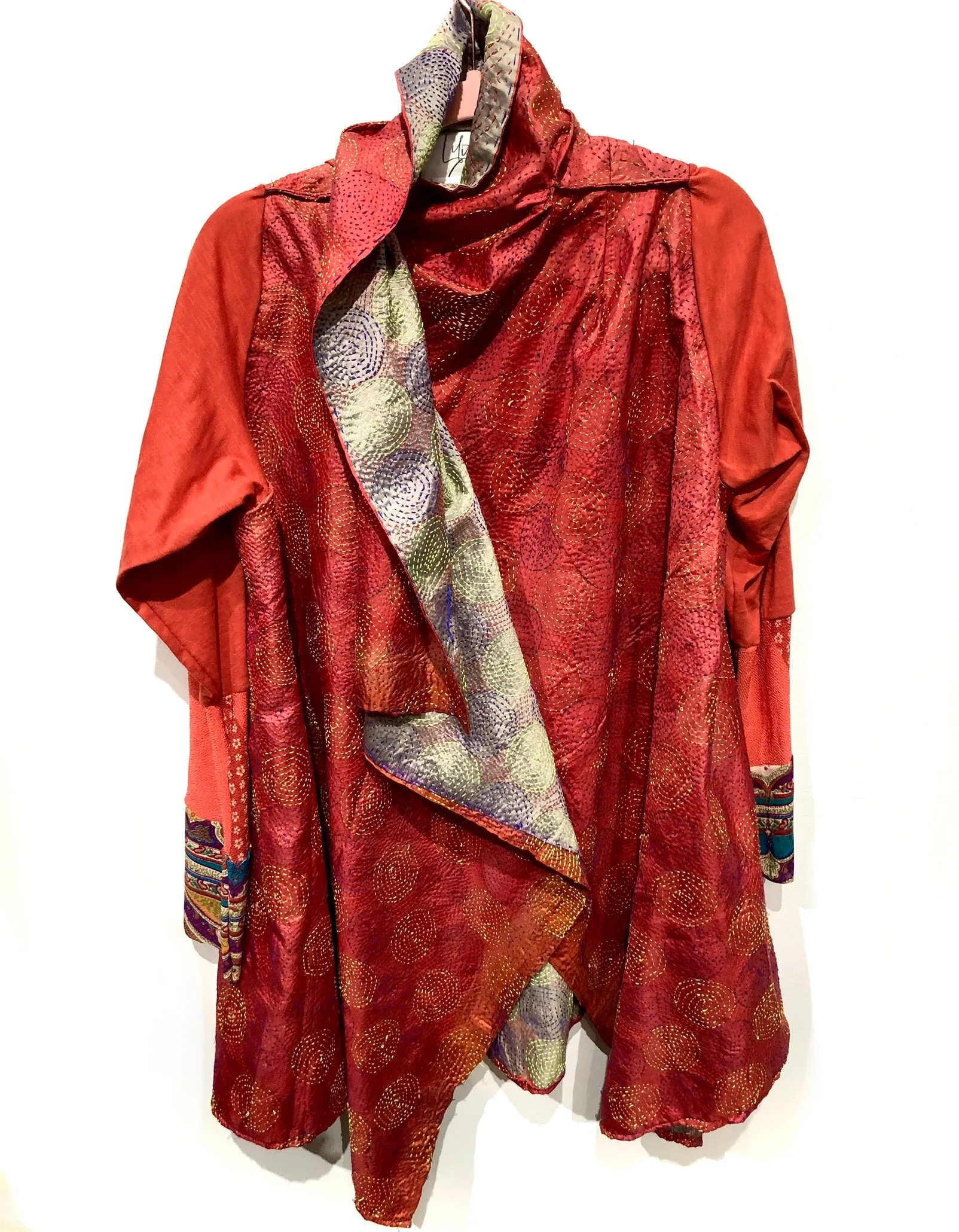 Silk kantha Jacket