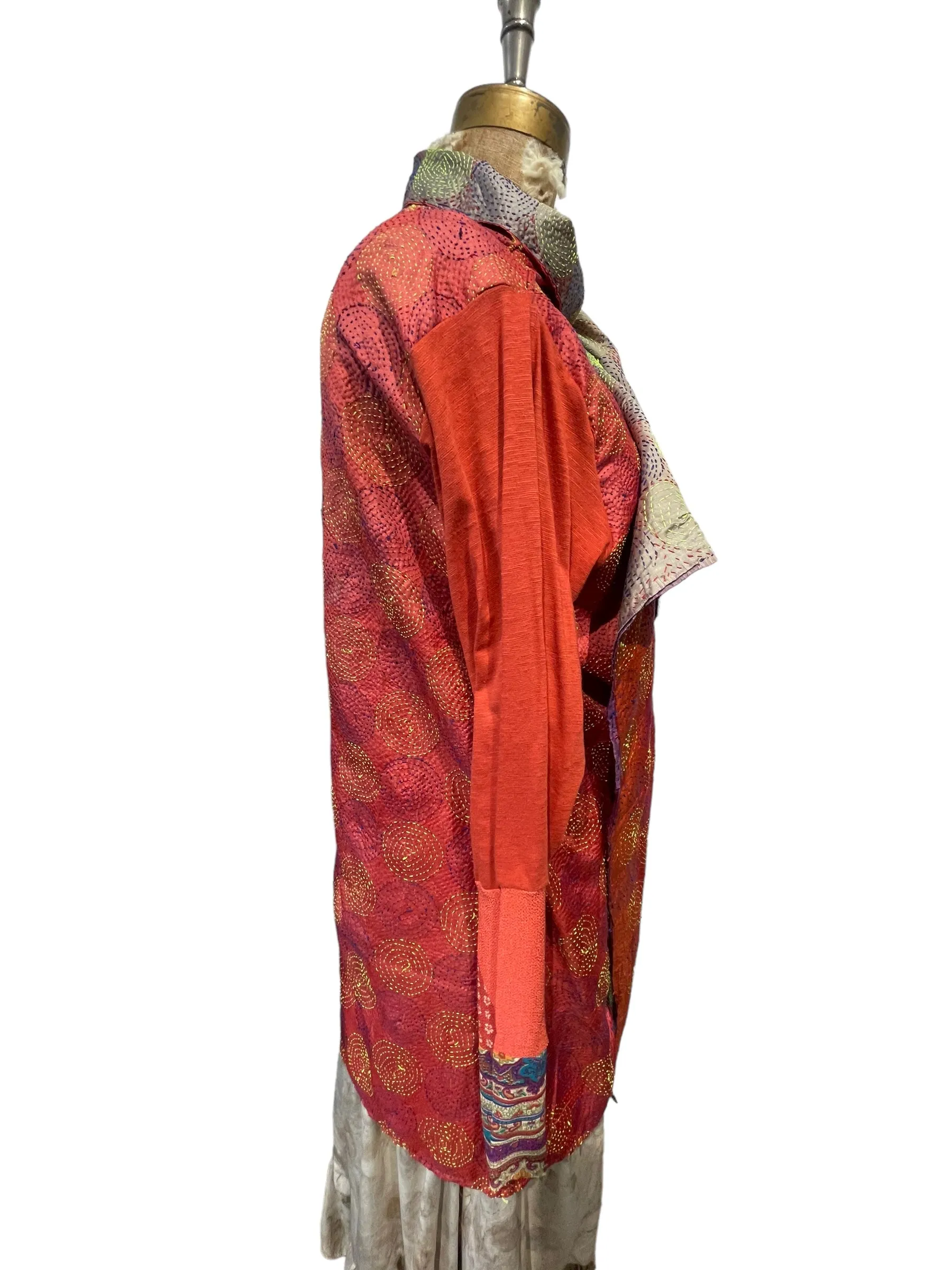 Silk kantha Jacket