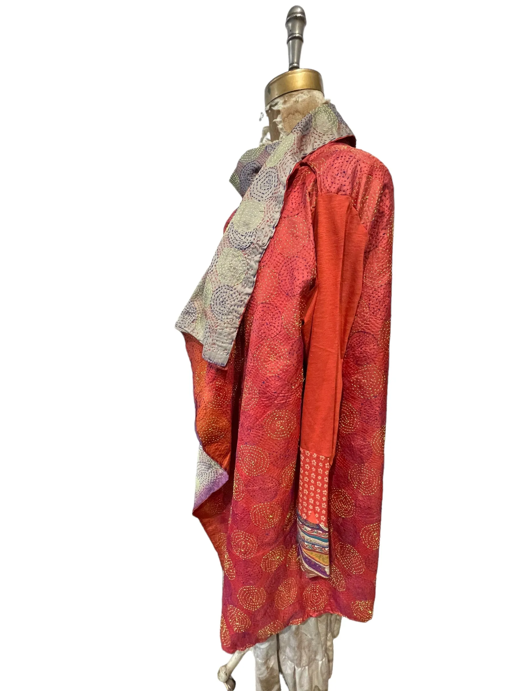 Silk kantha Jacket