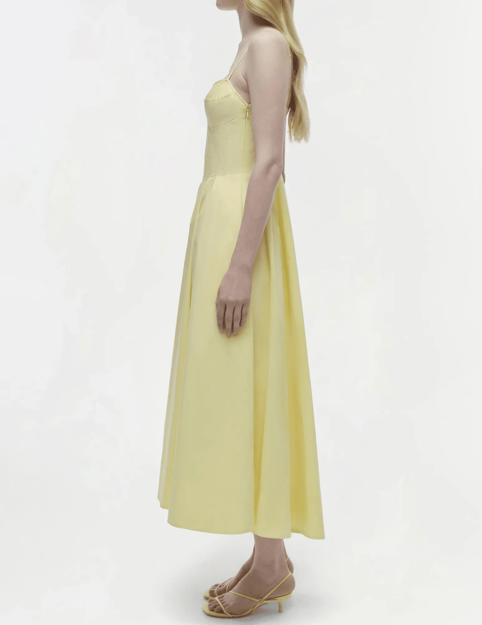 Simkhai Kittiya Bustier Sleeveless Midi Dress