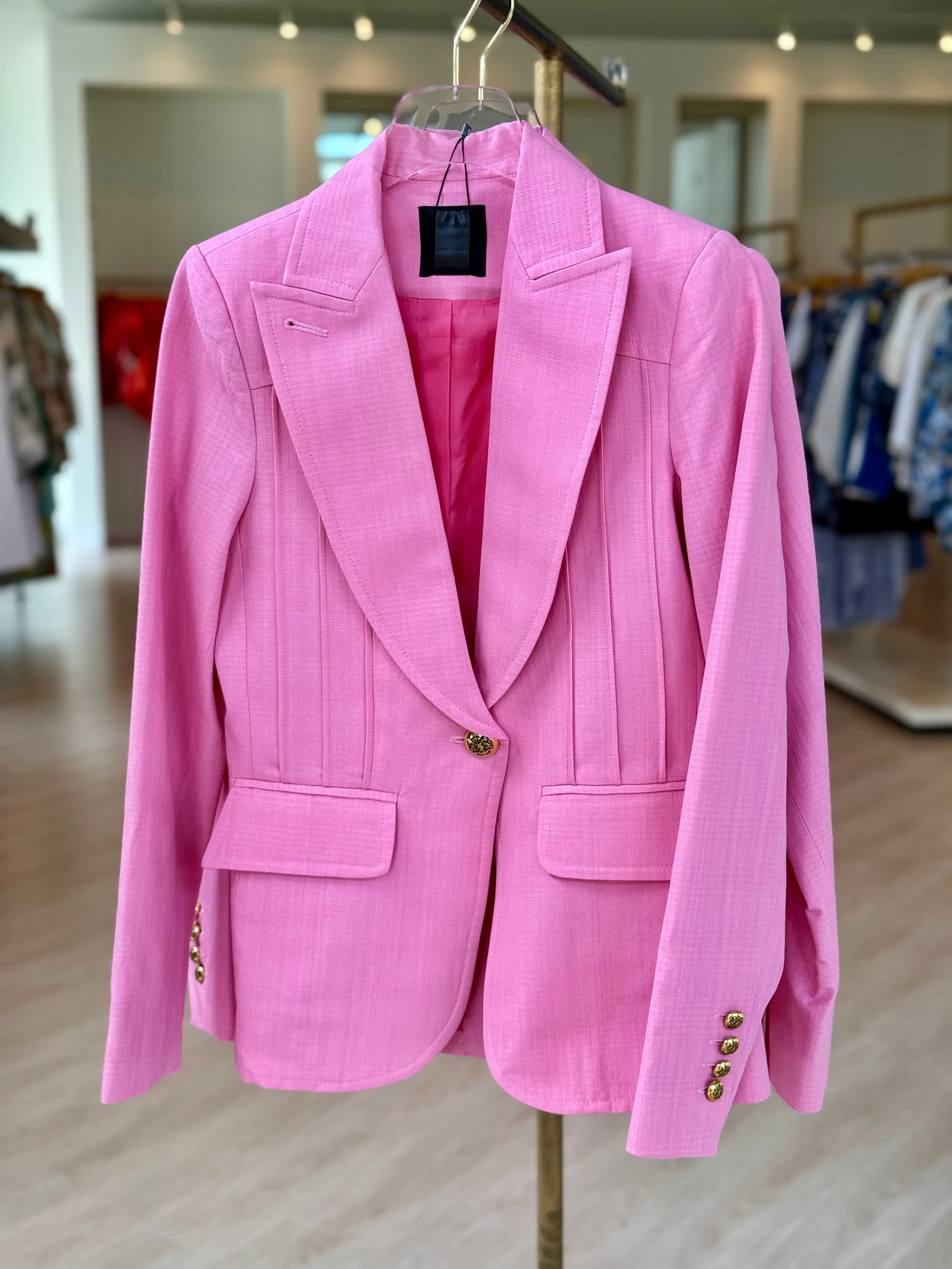 Sm109 Peony Pintuck Blazer