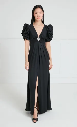 Sofia Sleeved Dress - Black