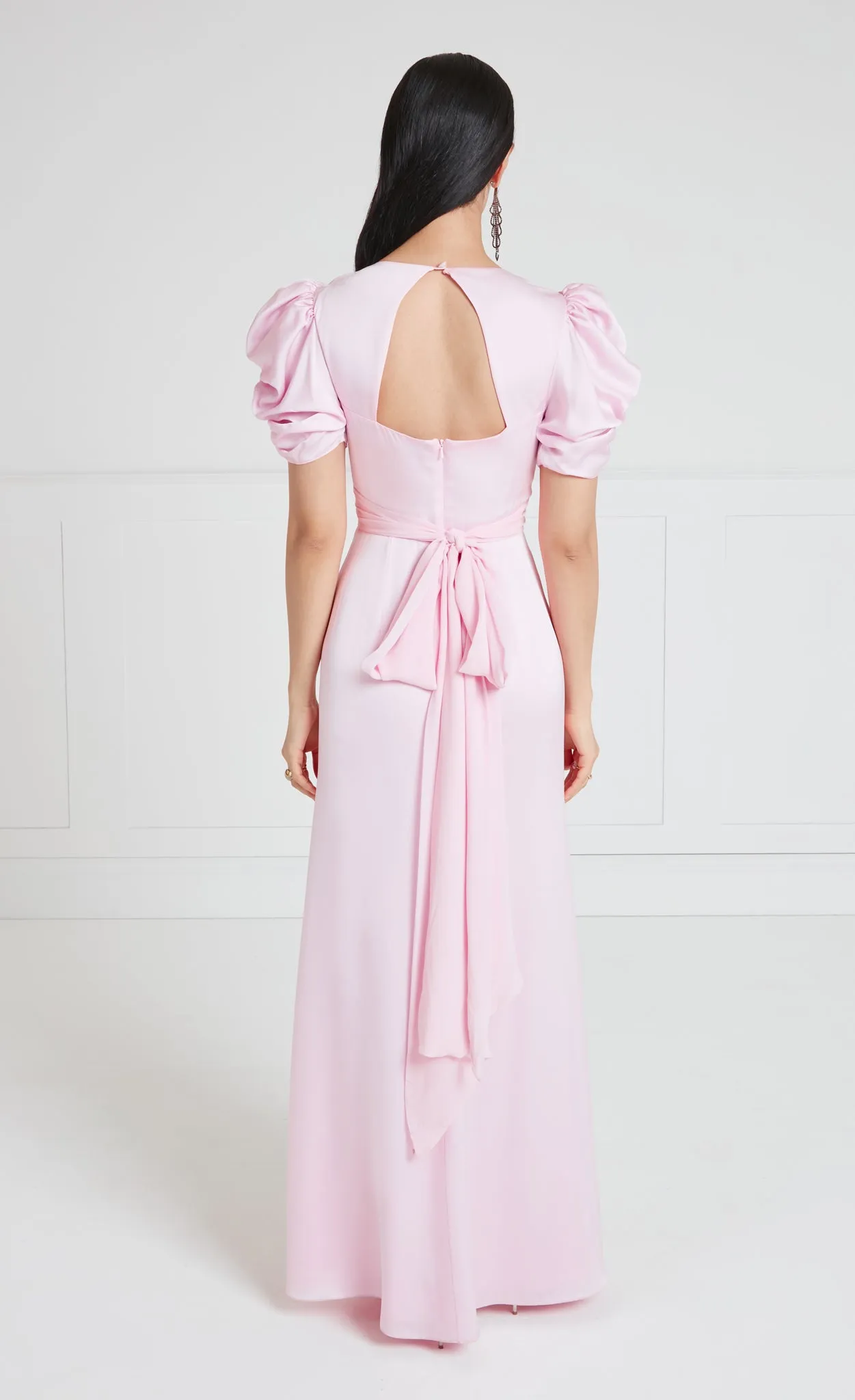 Sofia Sleeved Dress - Powder Pink