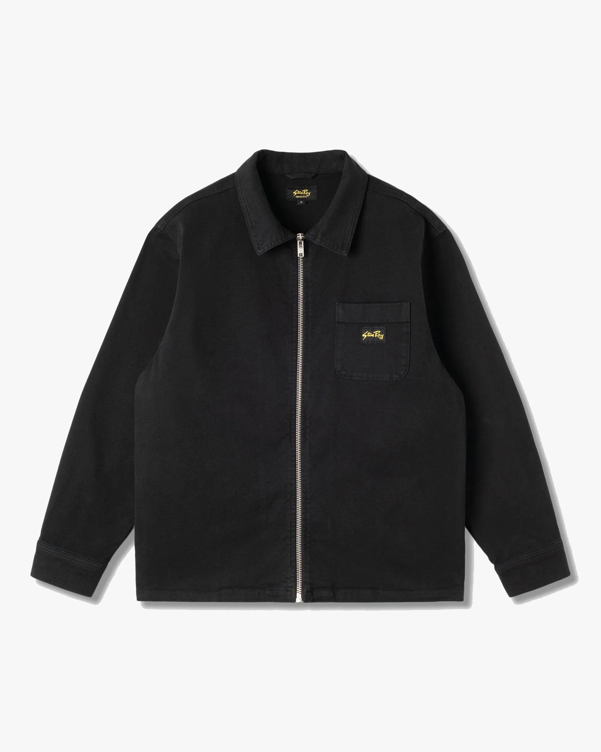 Stan Ray Zip Shirt - Washed Black Canvas