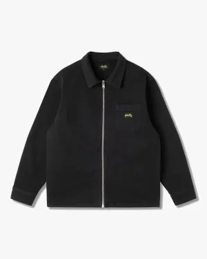 Stan Ray Zip Shirt - Washed Black Canvas