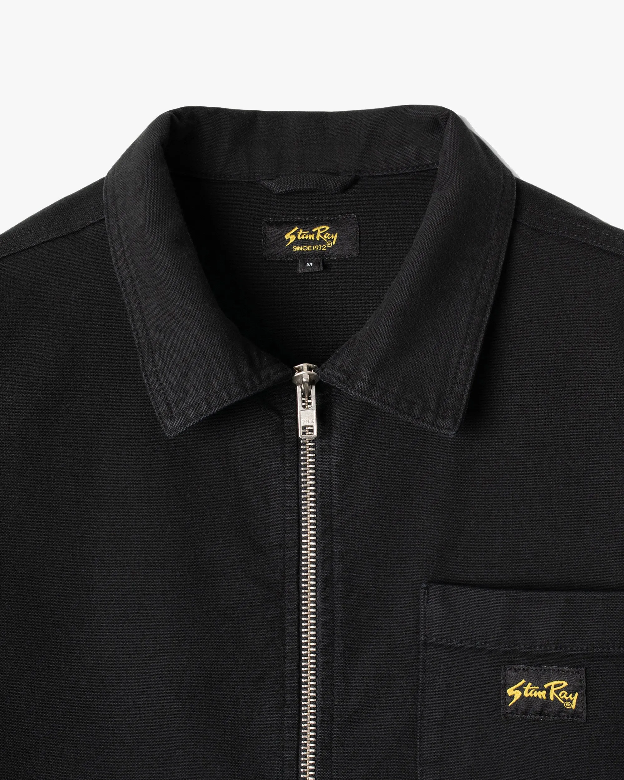 Stan Ray Zip Shirt - Washed Black Canvas