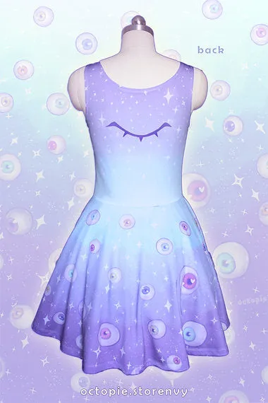 Starry Eyes Sleeveless Skater Dress