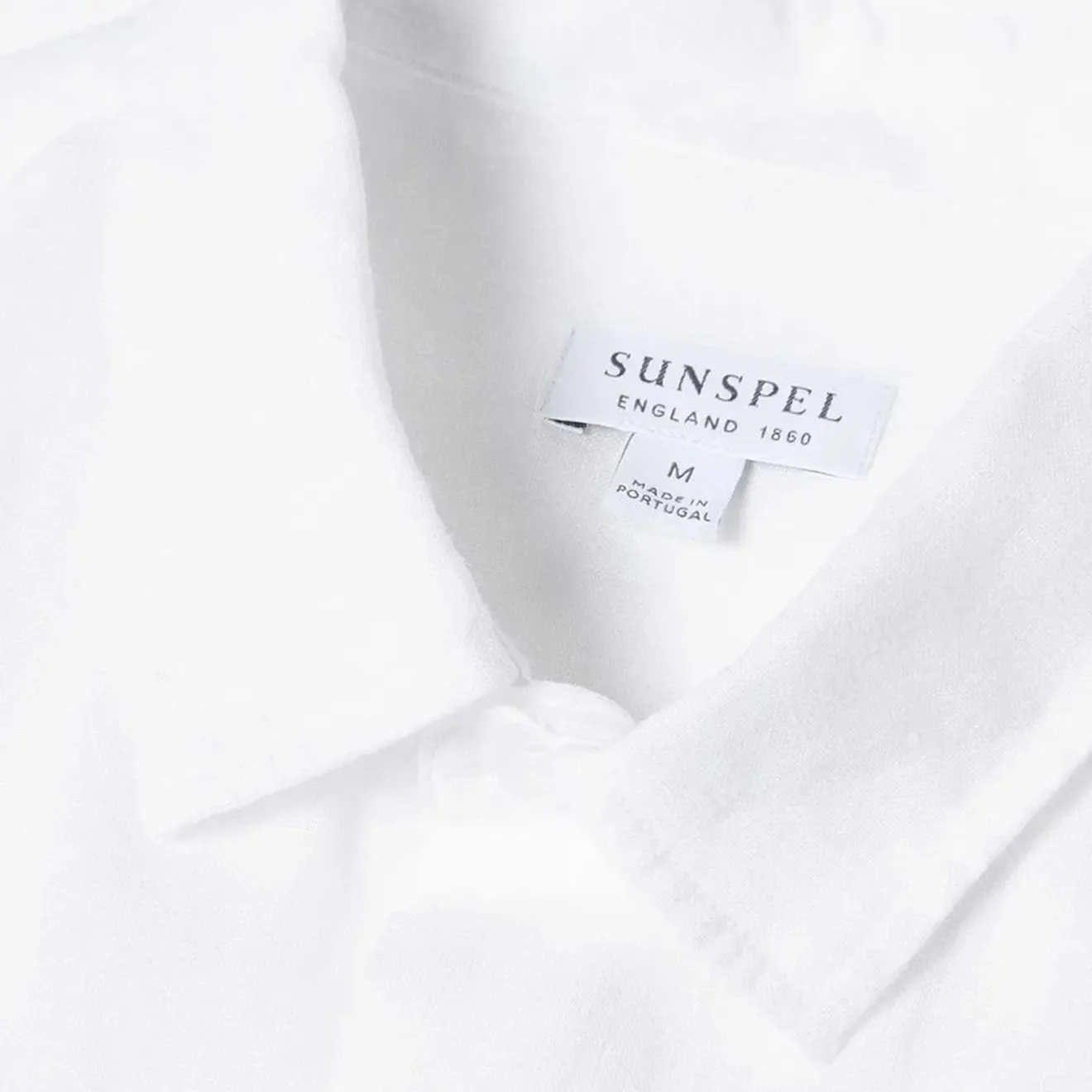 Sunspel SS Linen Shirt White