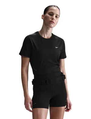 Swift Dri-FIT Short-Sleeve Running Top - Black/Reflective Silver