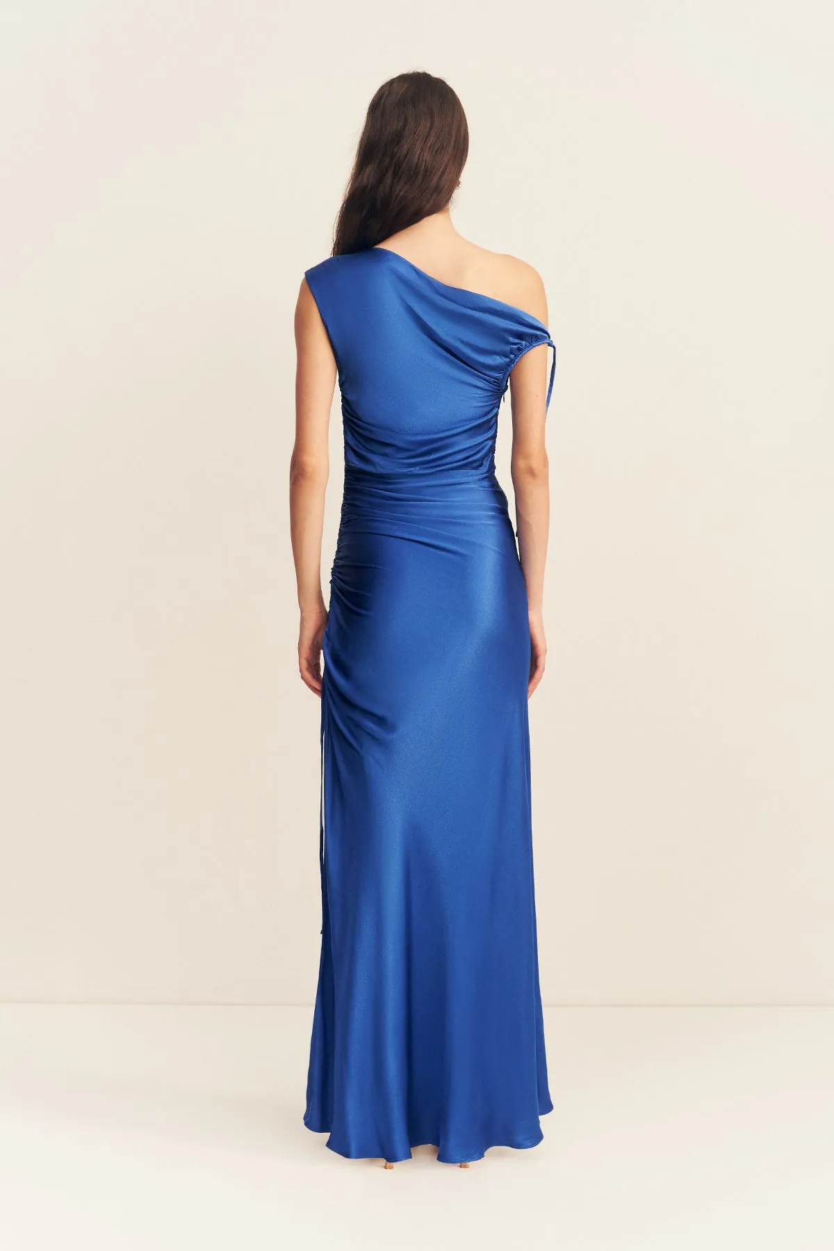 TATUM GATHERED MAXI DRESS - ULTRAMARINE