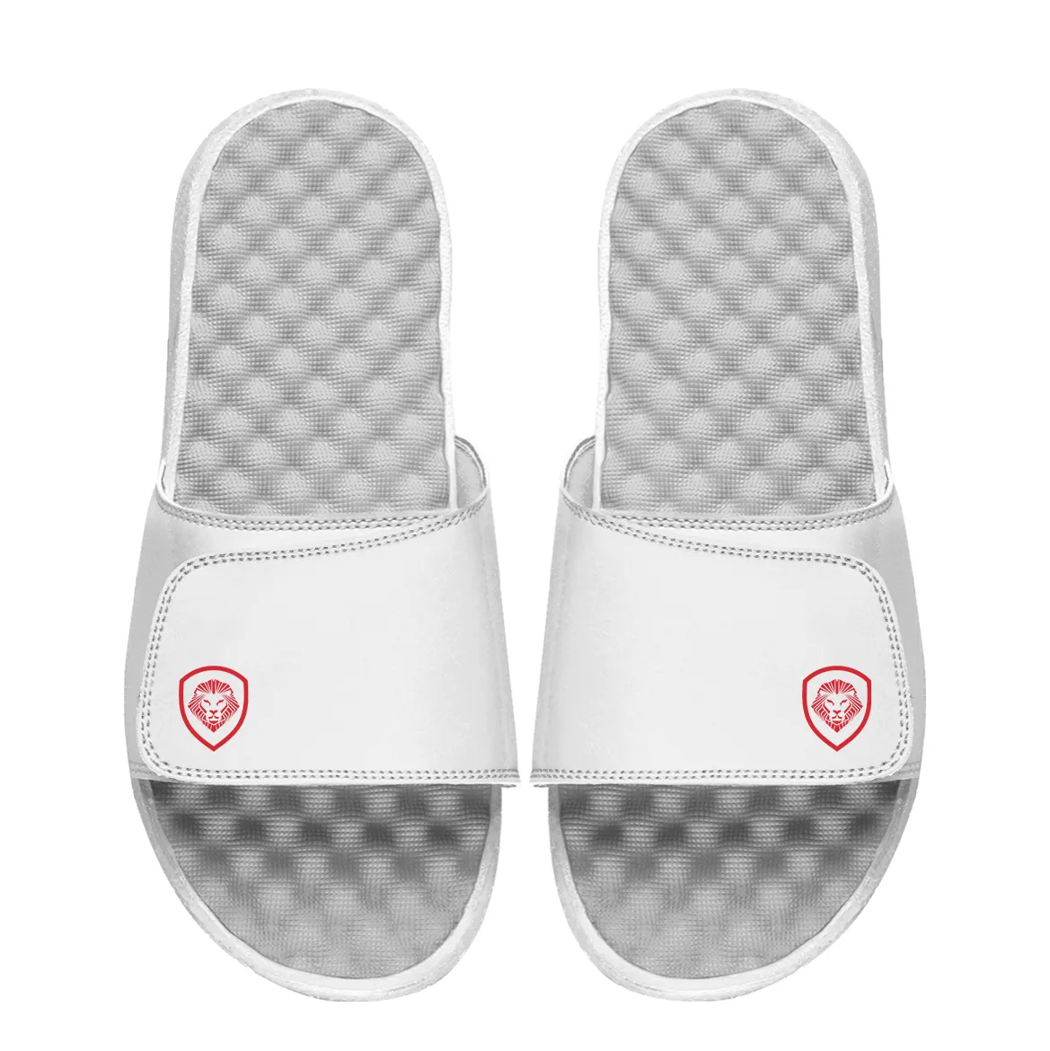 Team USA Future Looks Bright Sleek White and Red Comfort Slides