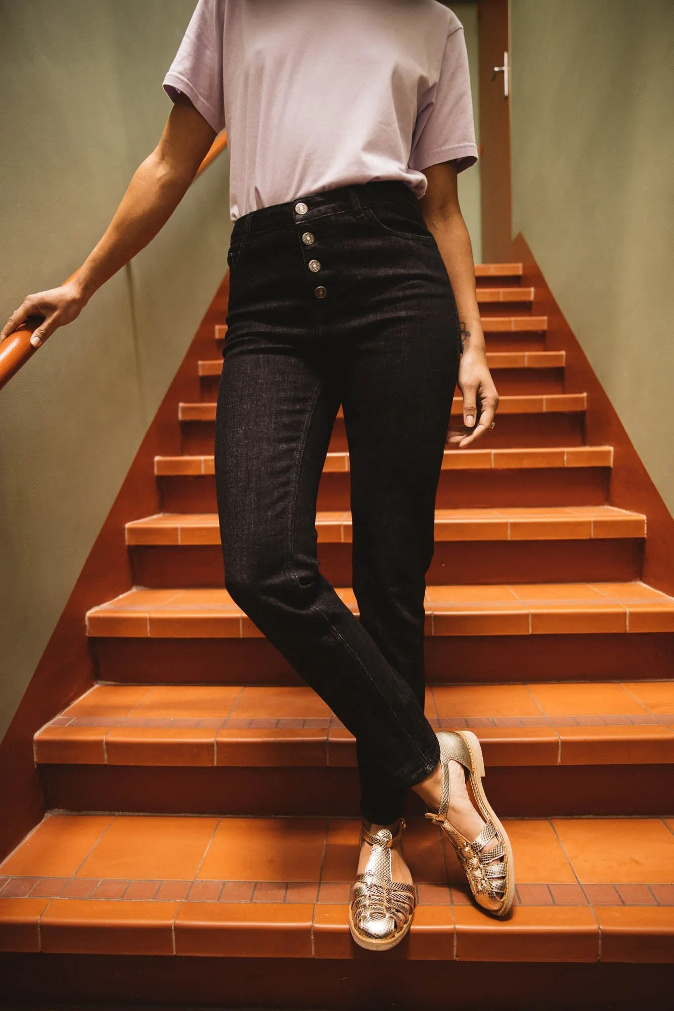 Tee-shirt Bree rose pâle