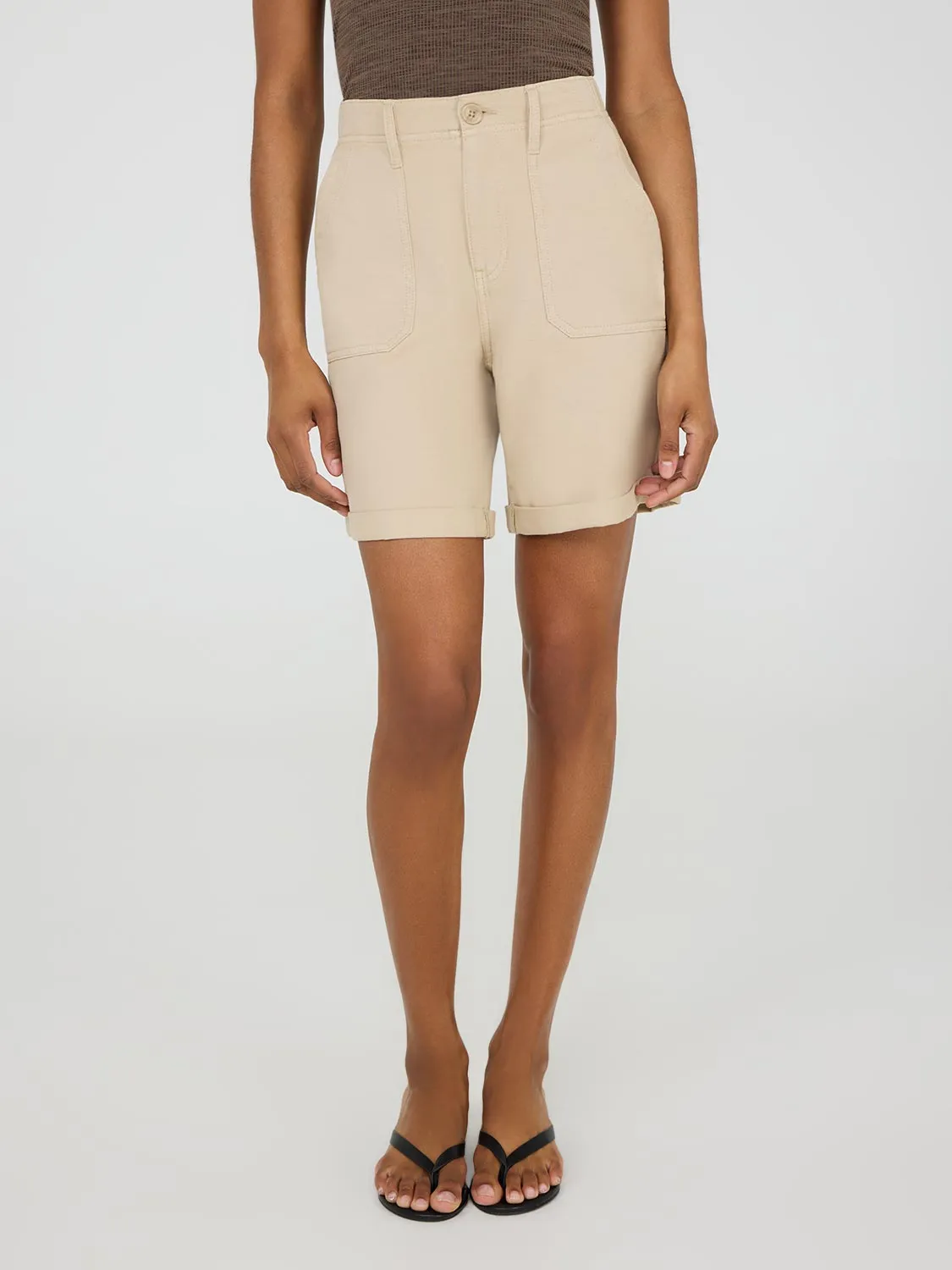Tencel Denim Bermuda Shorts