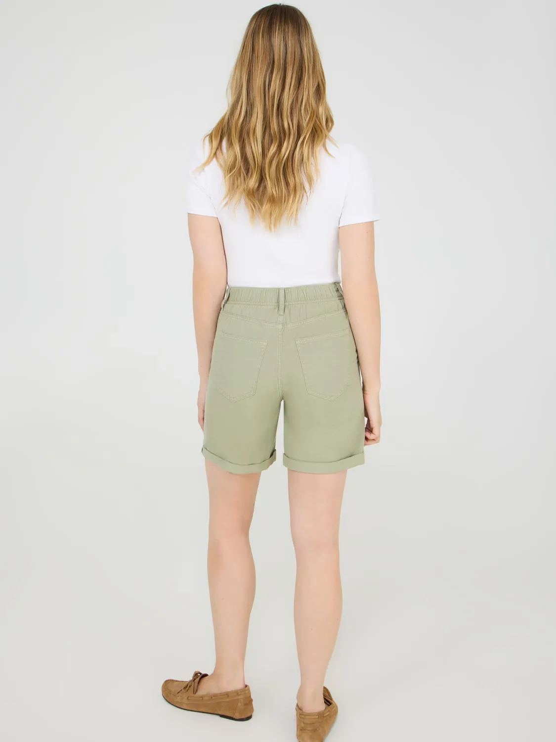 Tencel Denim Bermuda Shorts