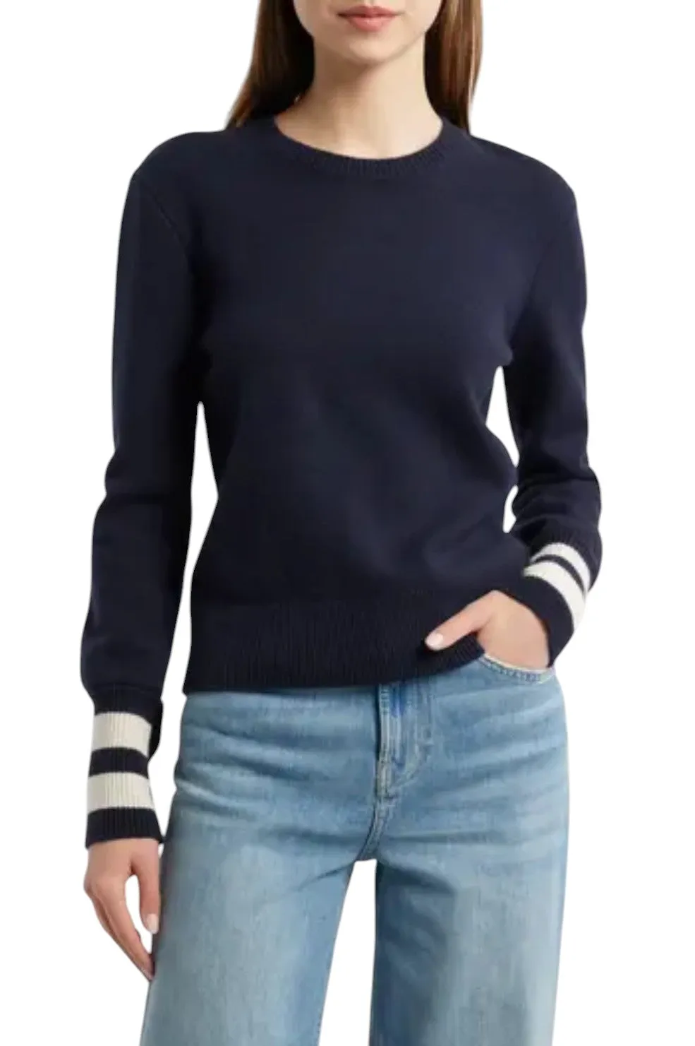 The Cashmere Club Sweater - Navy Multi