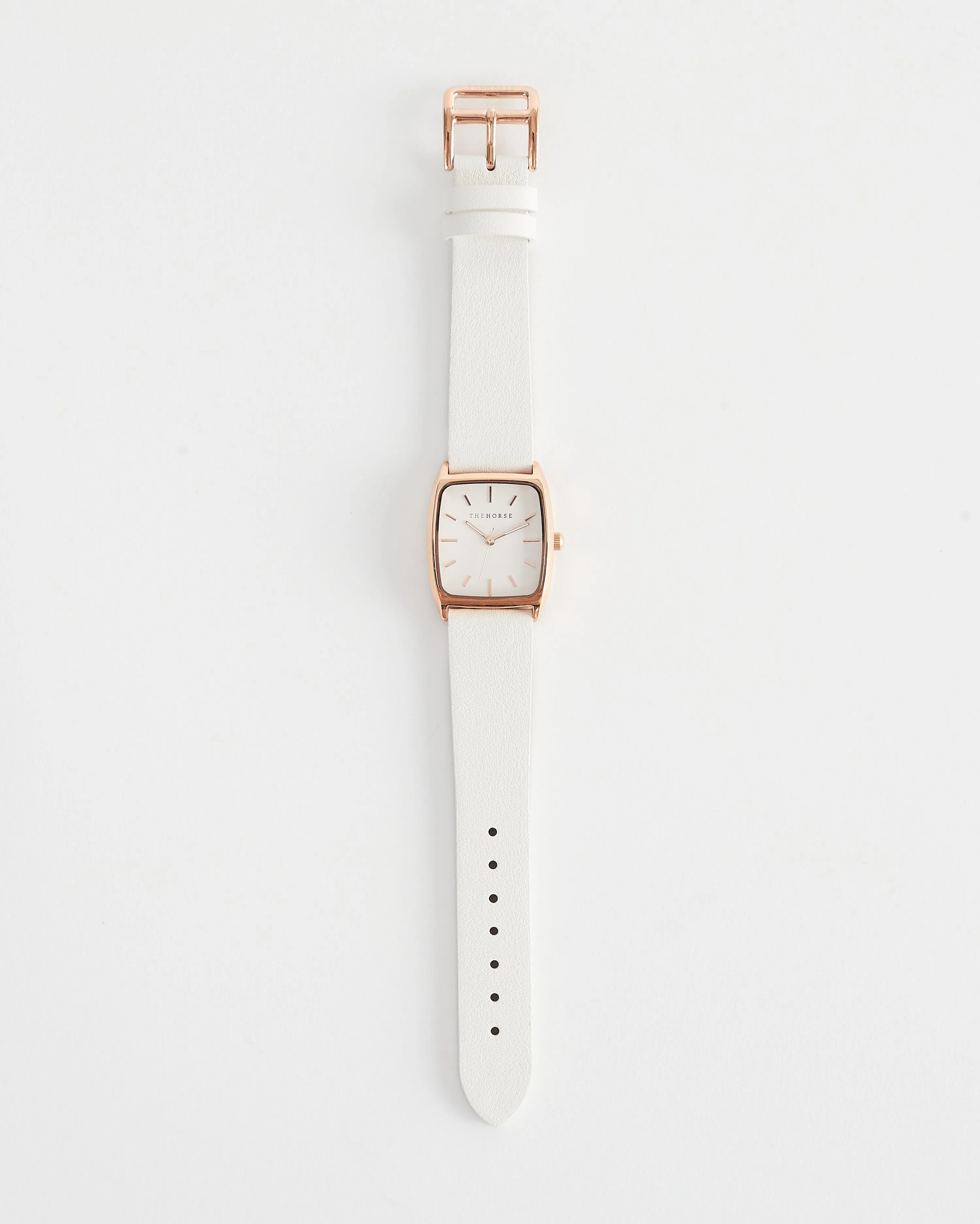The Dress Watch: Rose Gold Case / White Dial / Milk Leather
