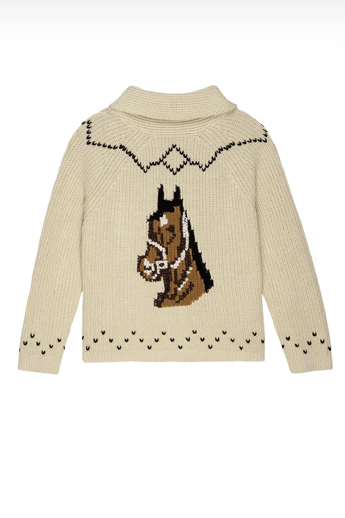The Great - The Horse Lodge Cardigan in Cream