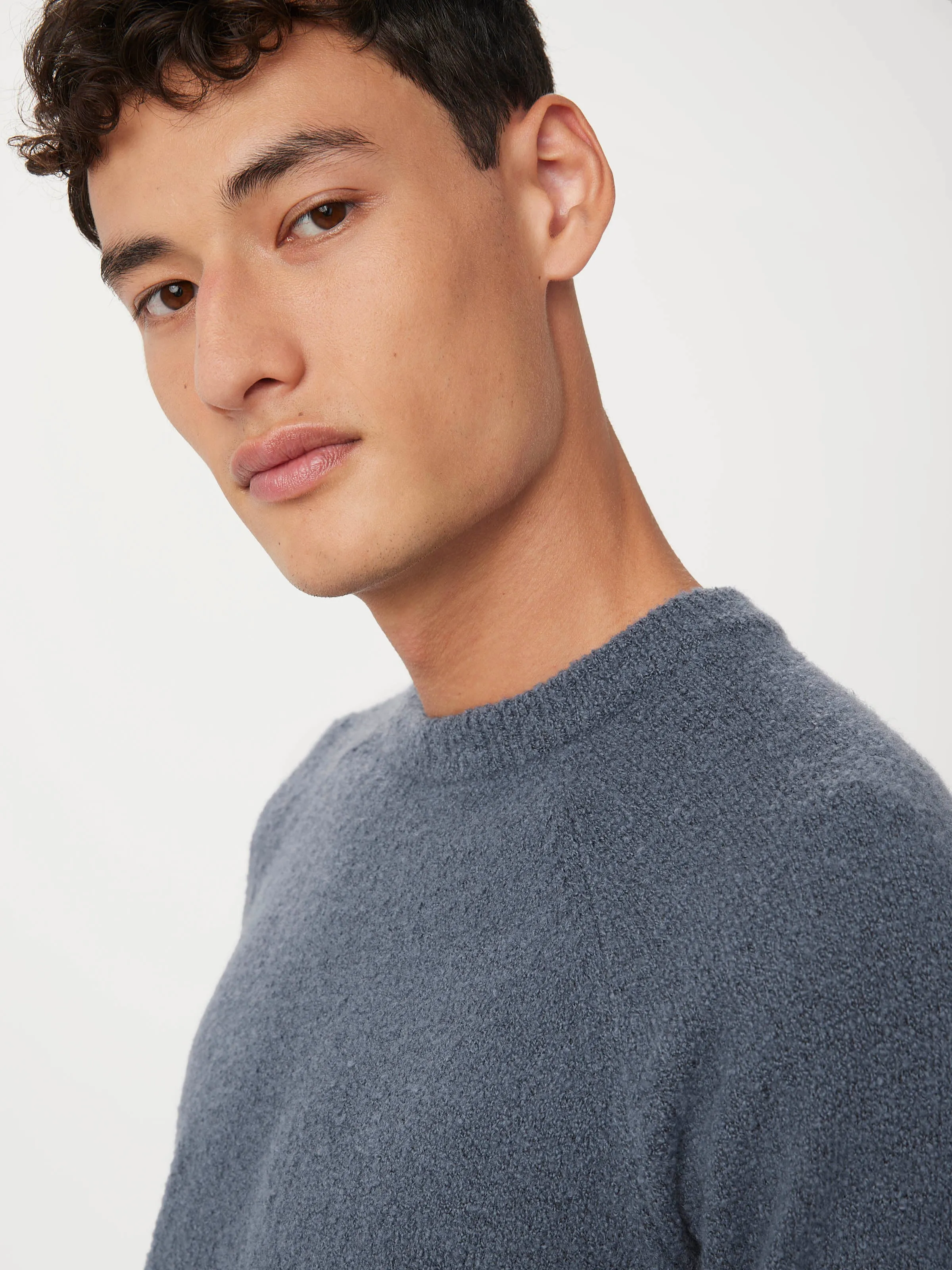The Seawool® Boucle Sweater in Vintage Indigo