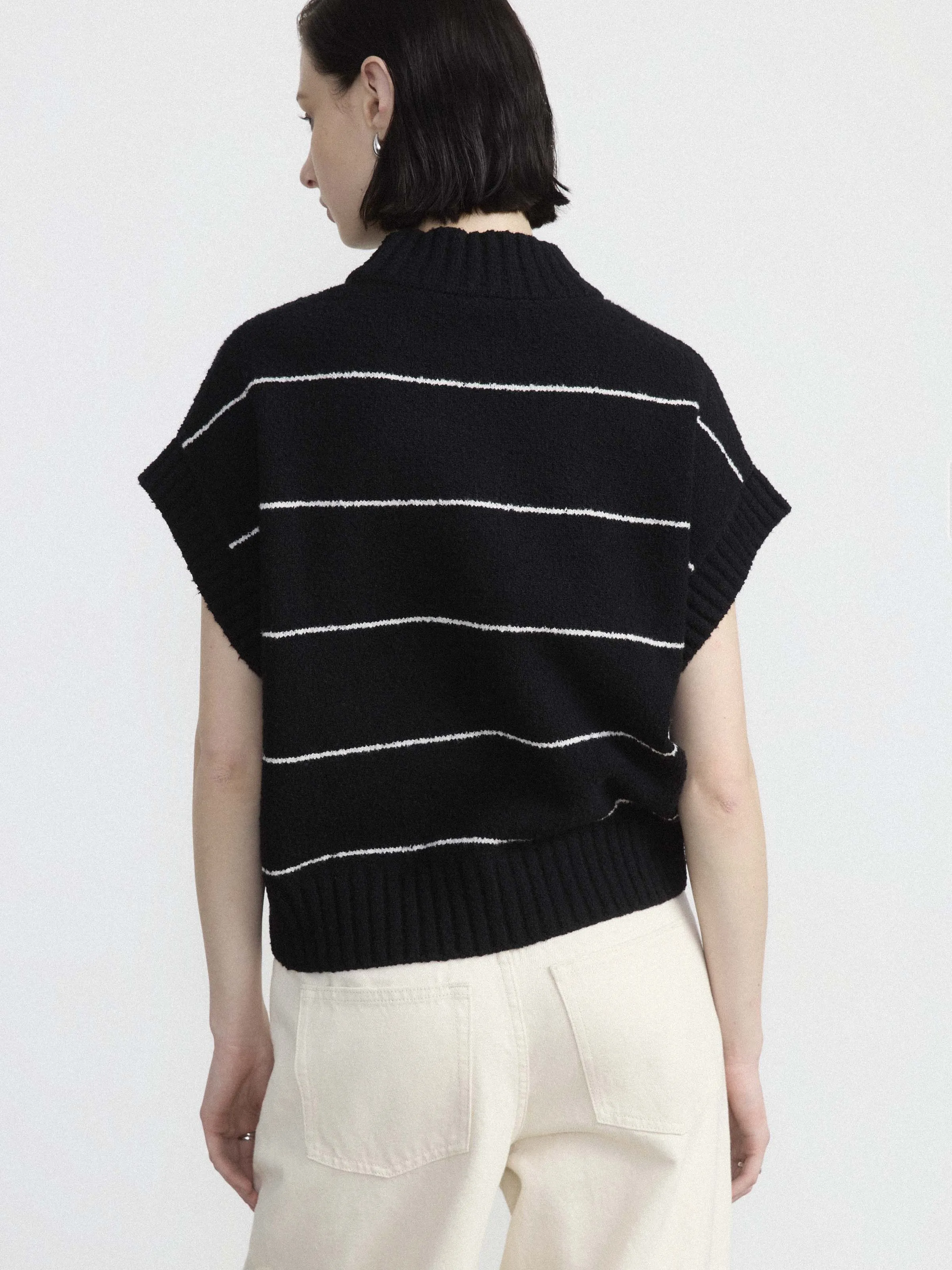The Seawool® Sweater Vest in Black