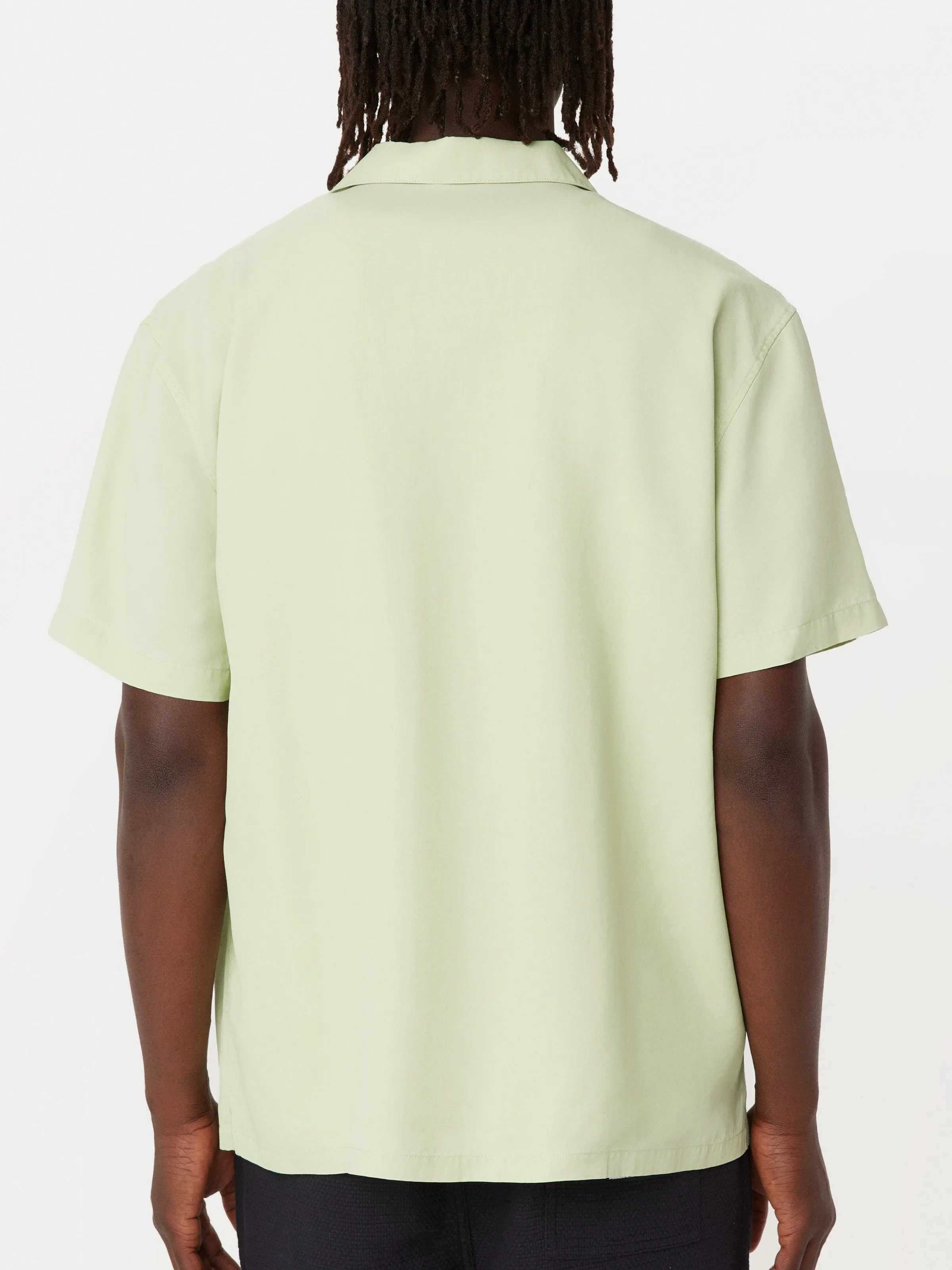 The Washed Camp Collar Shirt in Wasabi
