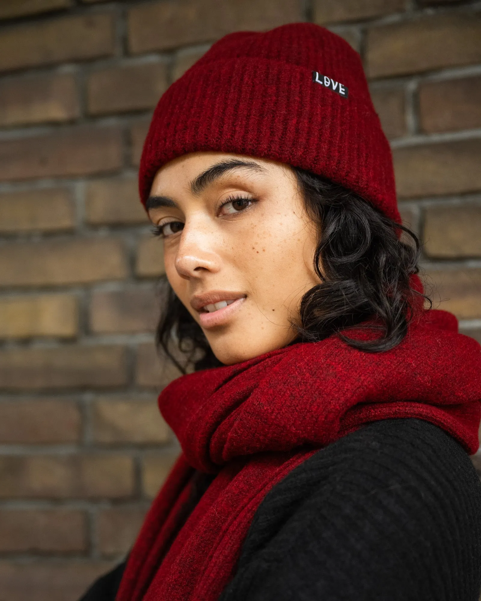 TILTIL Soft Beanie Dark Red