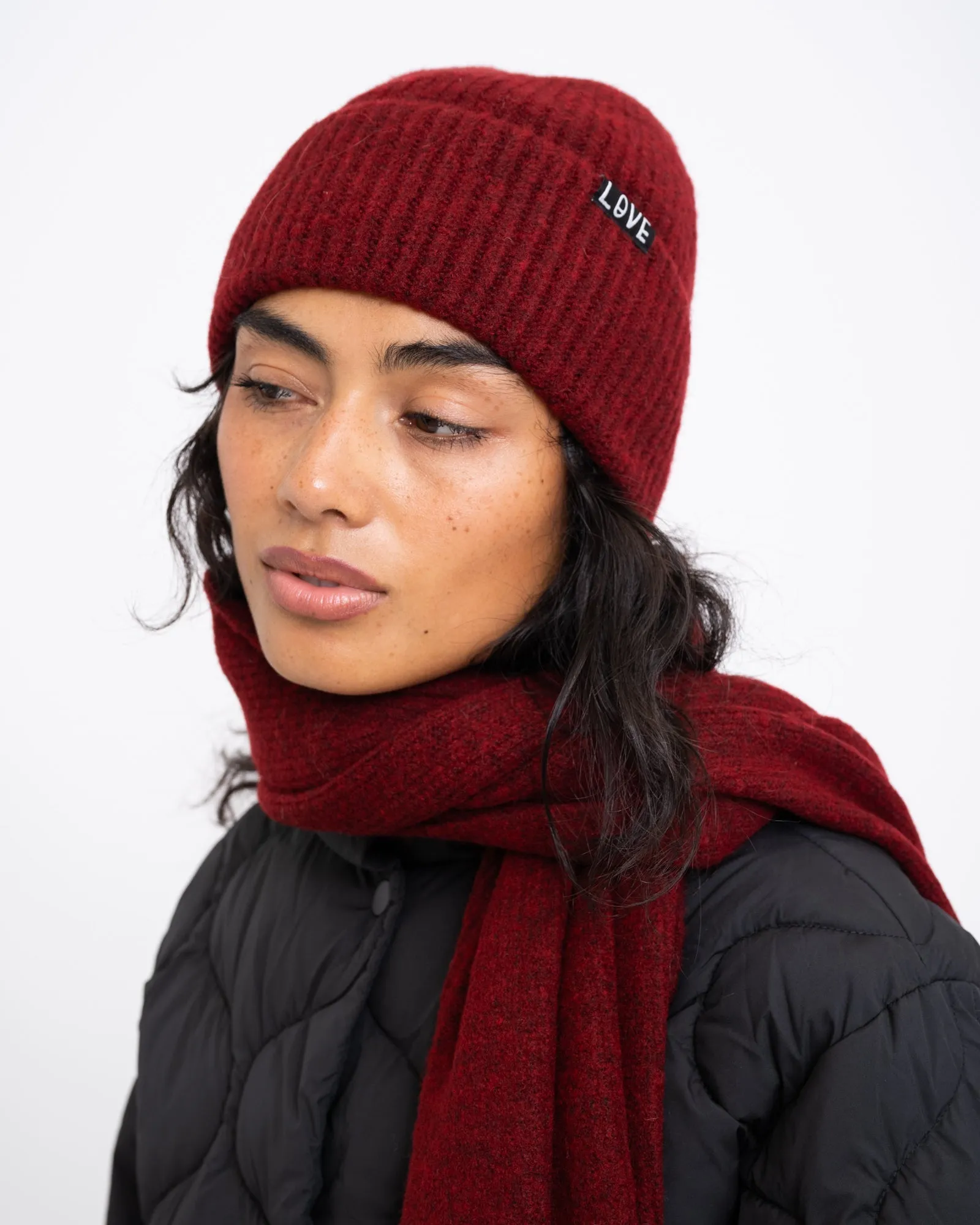 TILTIL Soft Beanie Dark Red